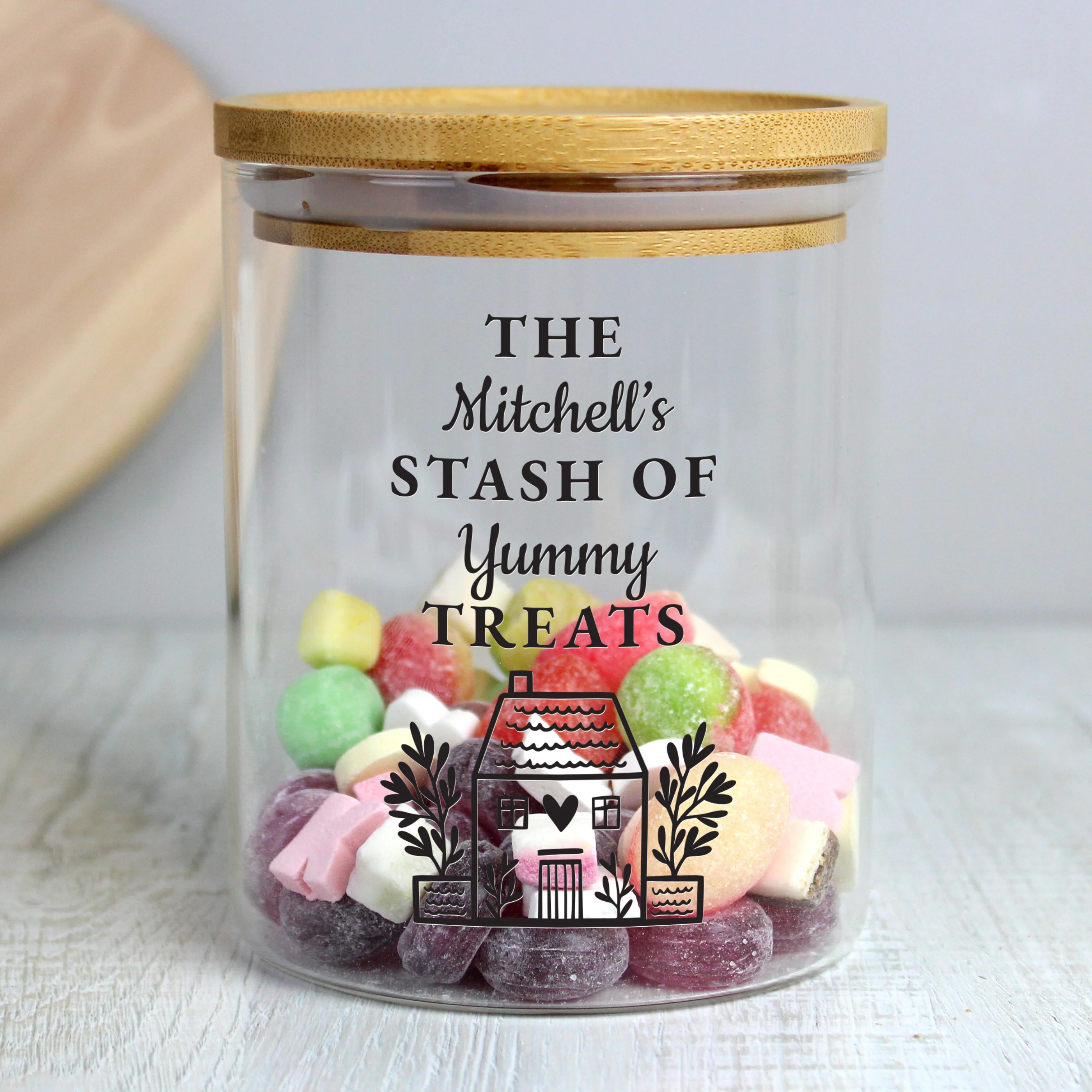 Personalised Home Glass Storage Jar - Image 2