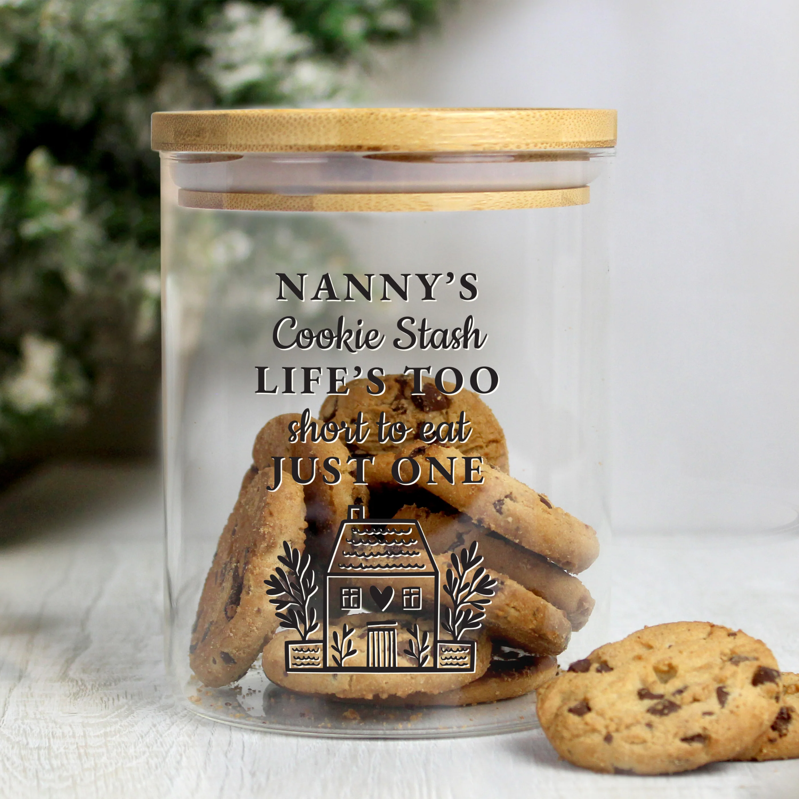 Personalised Home Glass Storage Jar - Image 3