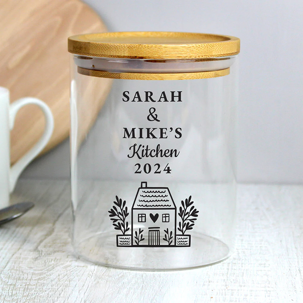 Personalised Home Glass Storage Jar - Image 4