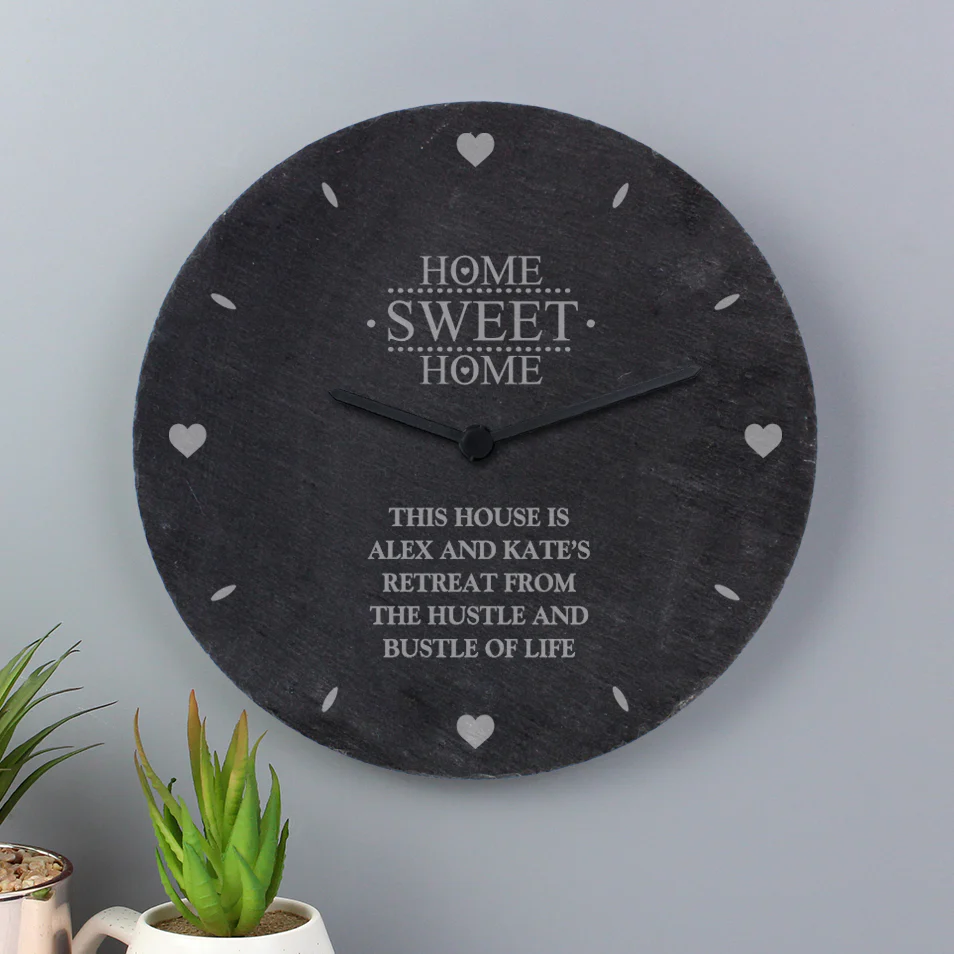 Personalised Home Slate Clock - Image 2