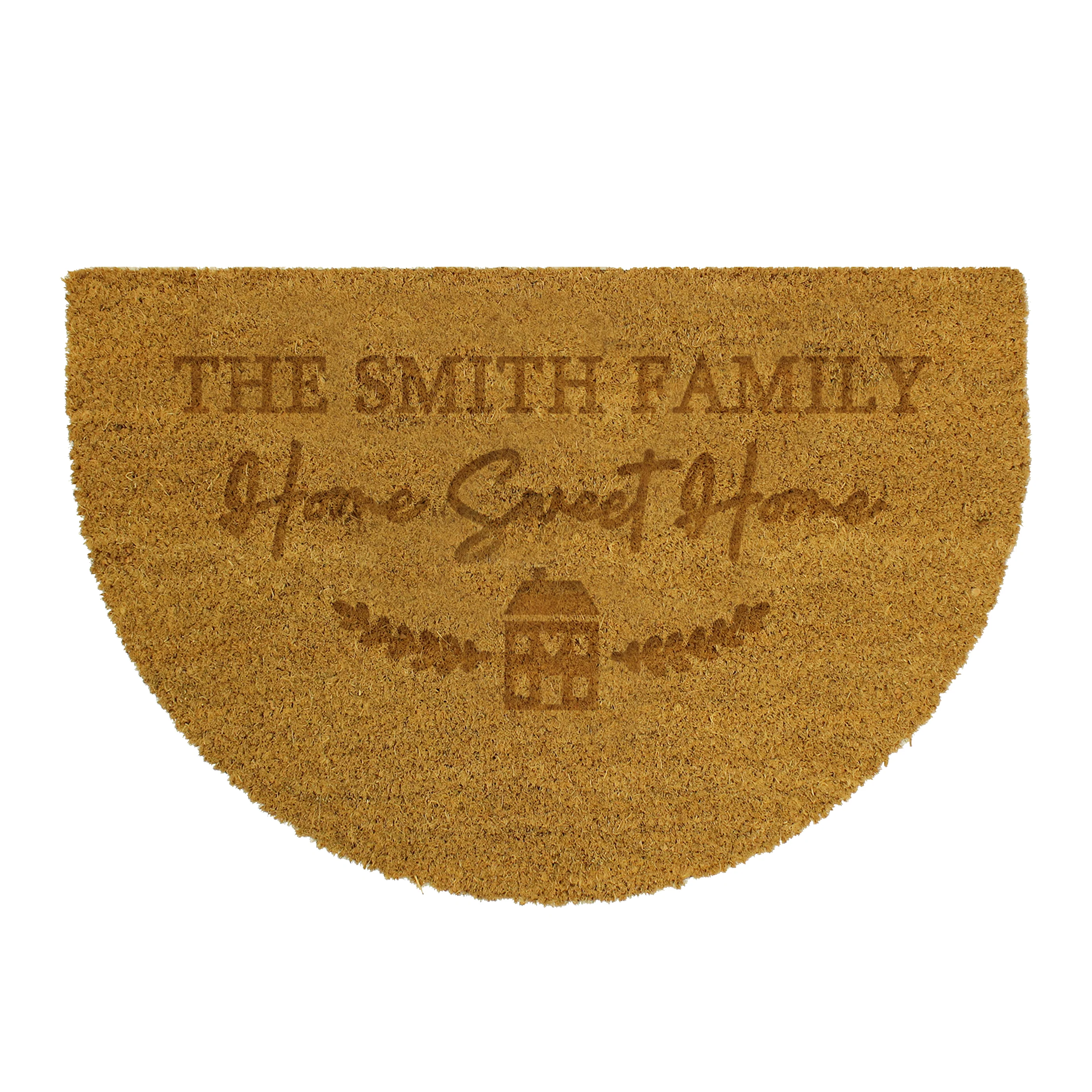 Personalised Home Sweet Home Half Moon Indoor Doormat - Image 5