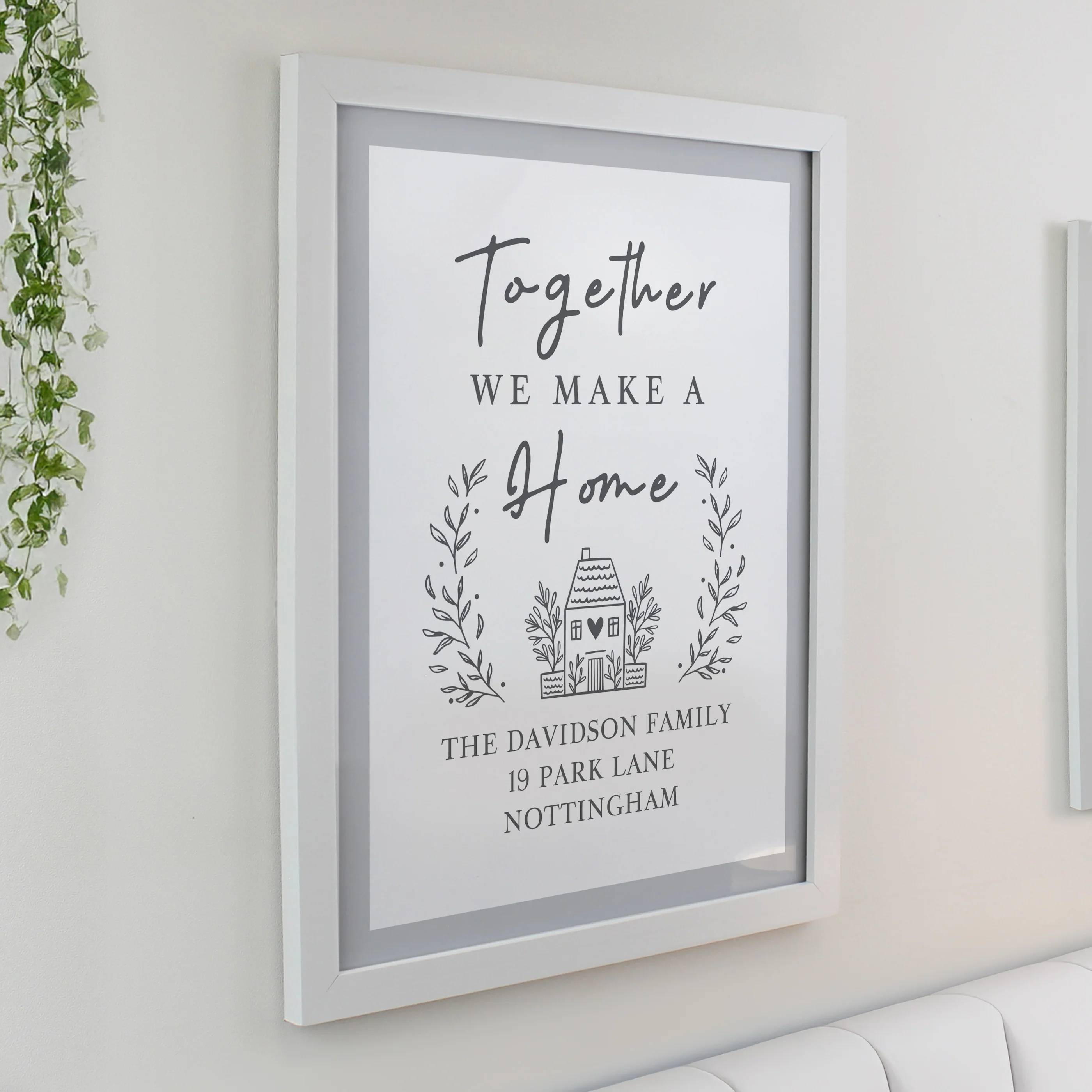 Personalised Home White Poster Frame - Image 2