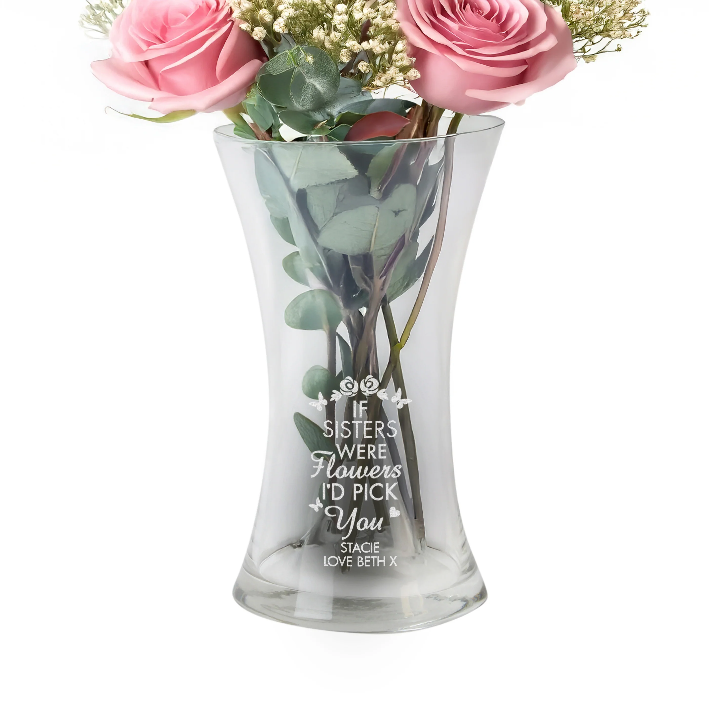 Personalised I'd Pick You Glass Vase - Image 4