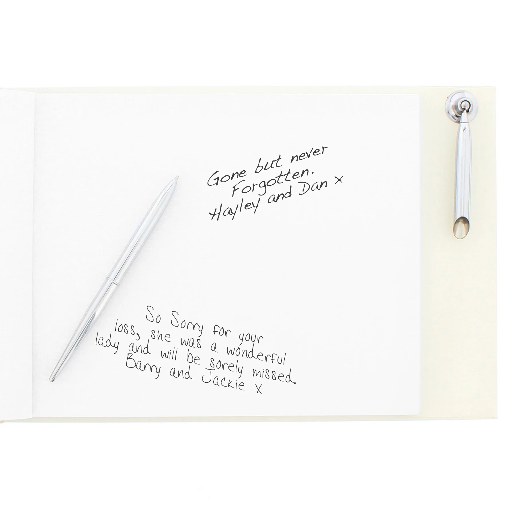 Personalised In Loving Memory Hardback Guest Book & Pen - Image 5