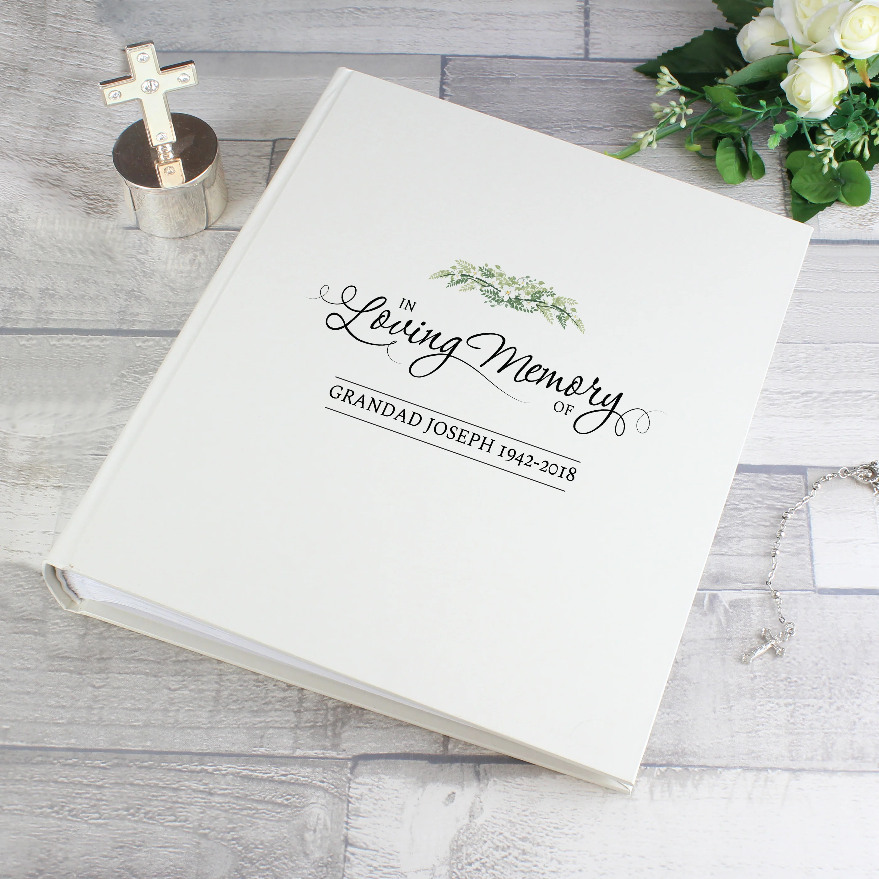 Personalised In Loving Memory Traditional Photo Album - Image 4