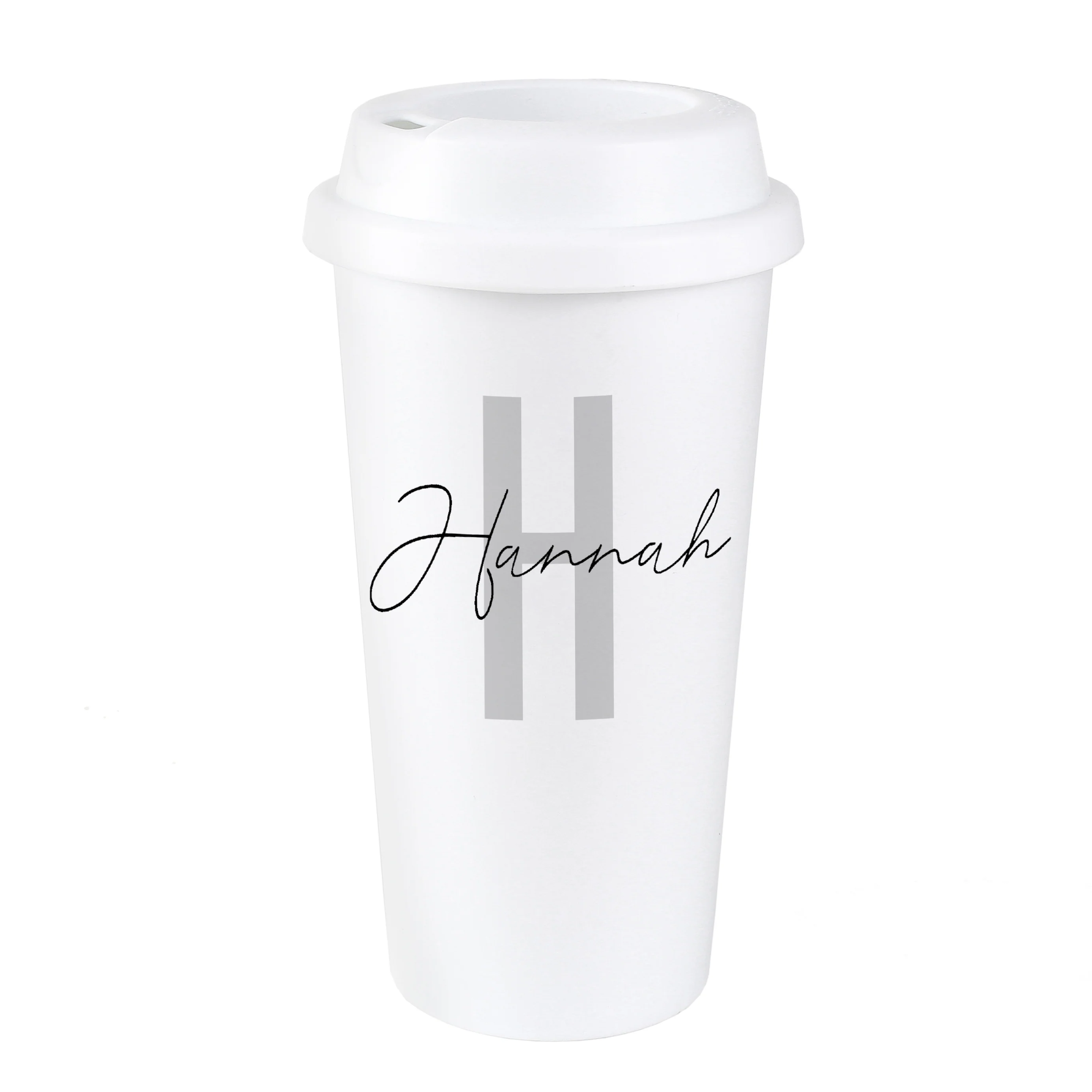 Personalised Initial & Name Insulated Reusable Eco Travel Cup - Image 2