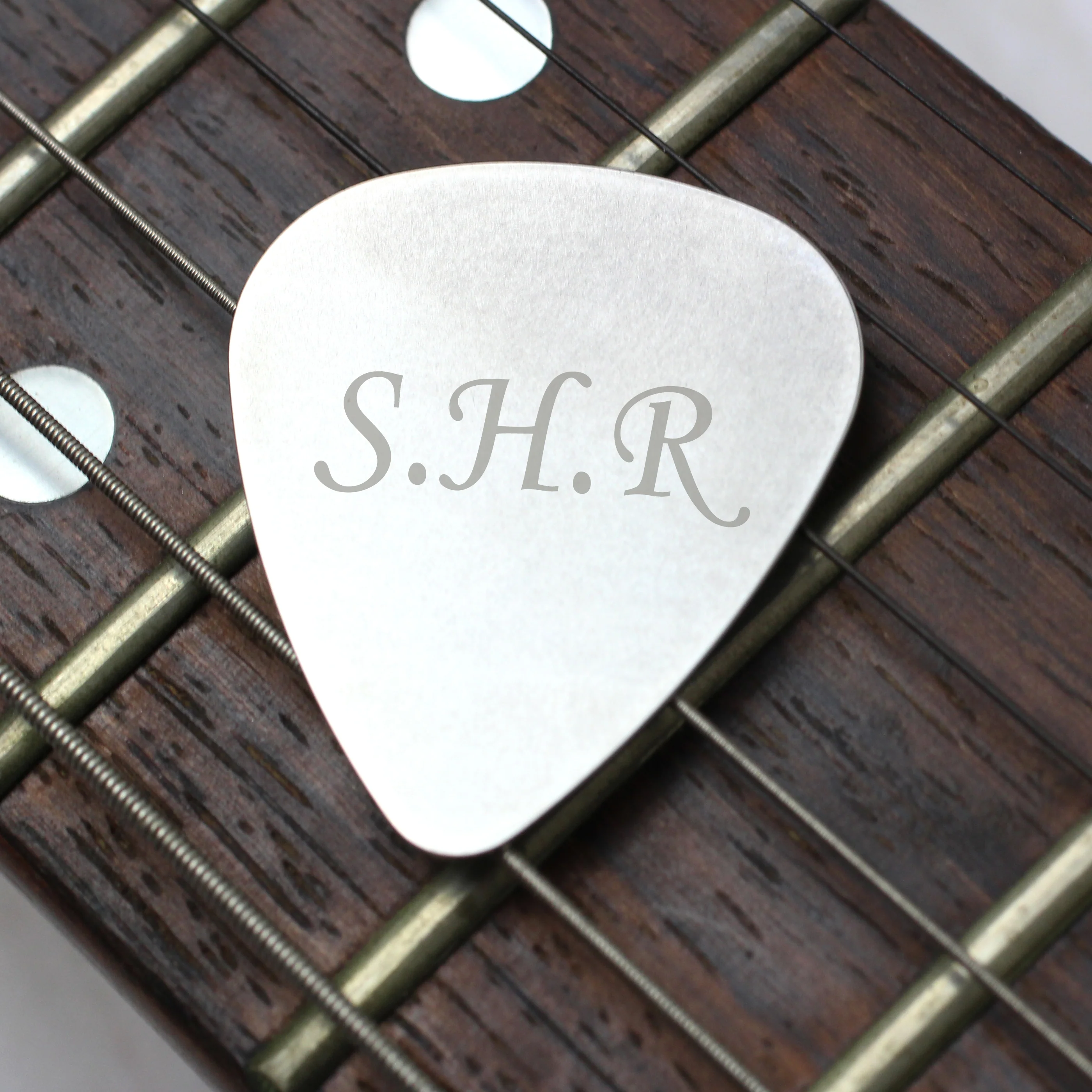 Personalised Initials Silver Plectrum - Image 5