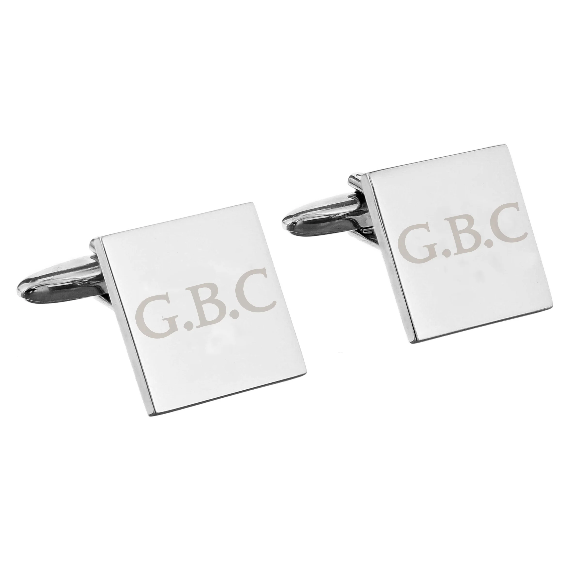 Personalised Initials Square Cufflinks - Image 2