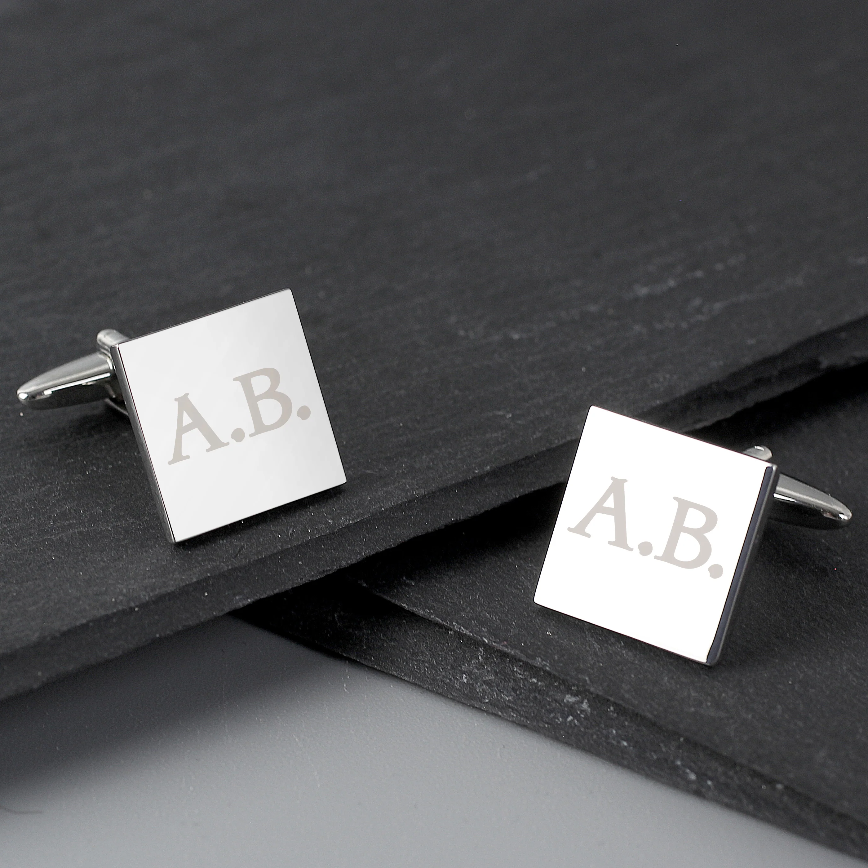 Personalised Initials Square Cufflinks - Image 3