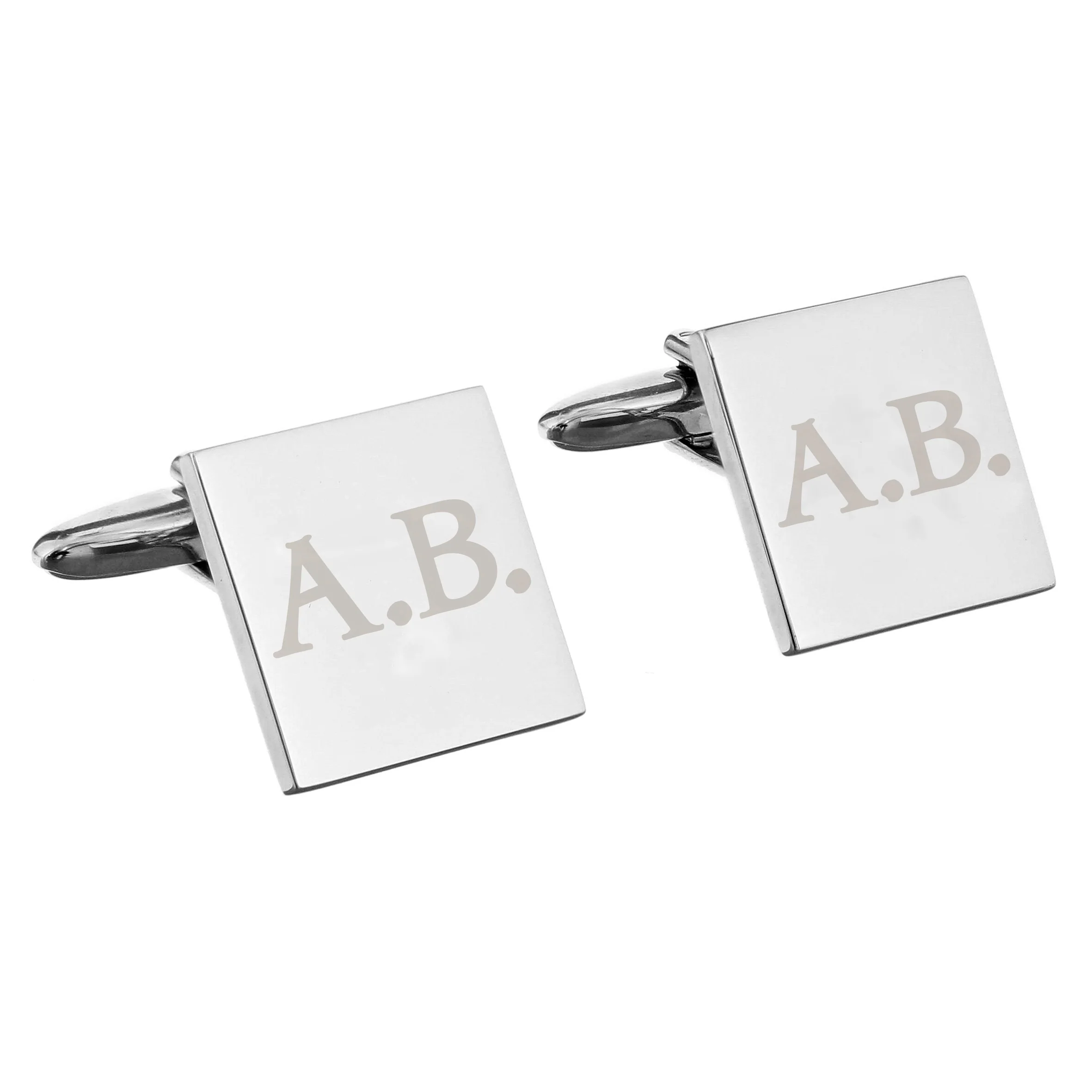Personalised Initials Square Cufflinks - Image 4