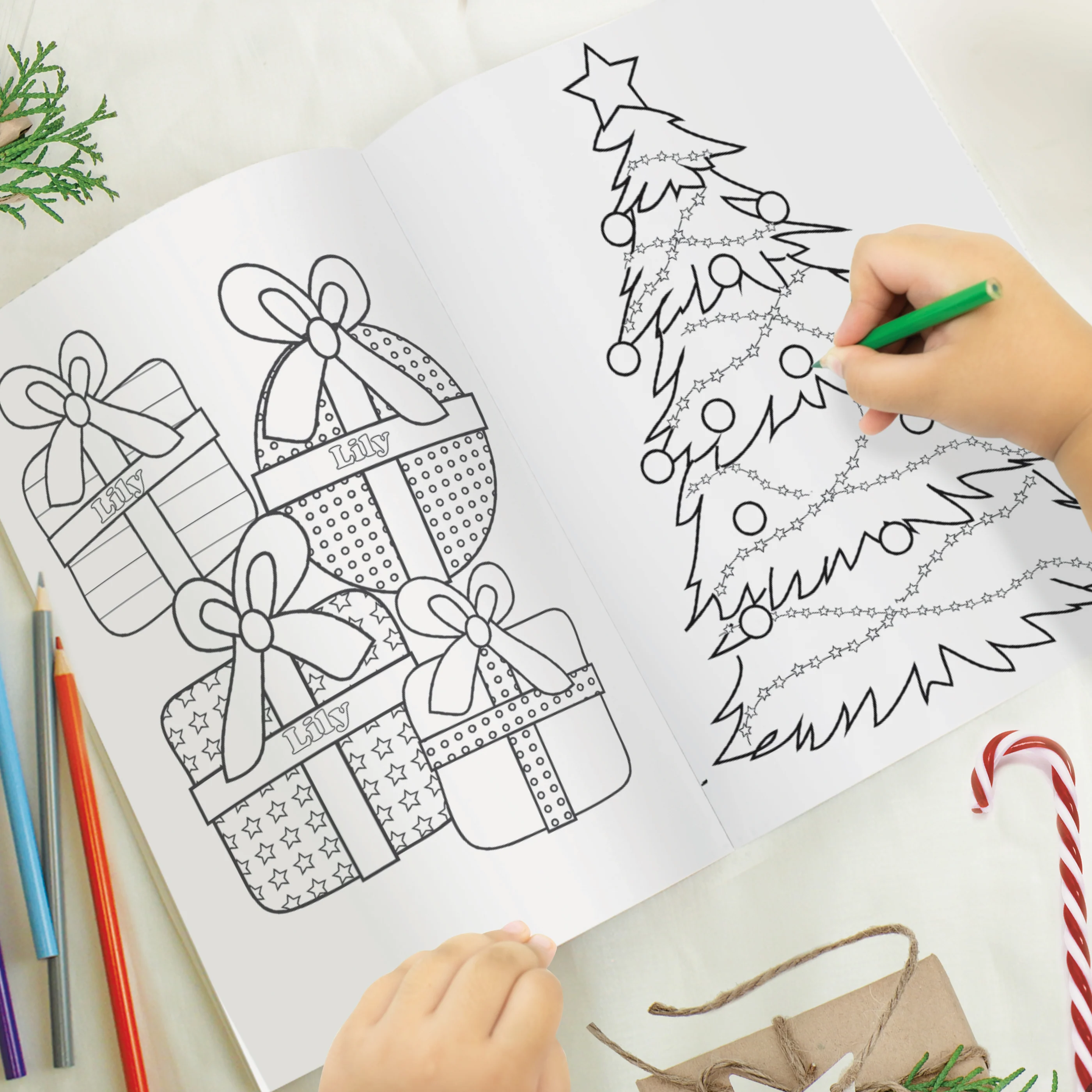 Personalised 'It's Christmas' Fairy Colouring Book - Image 6