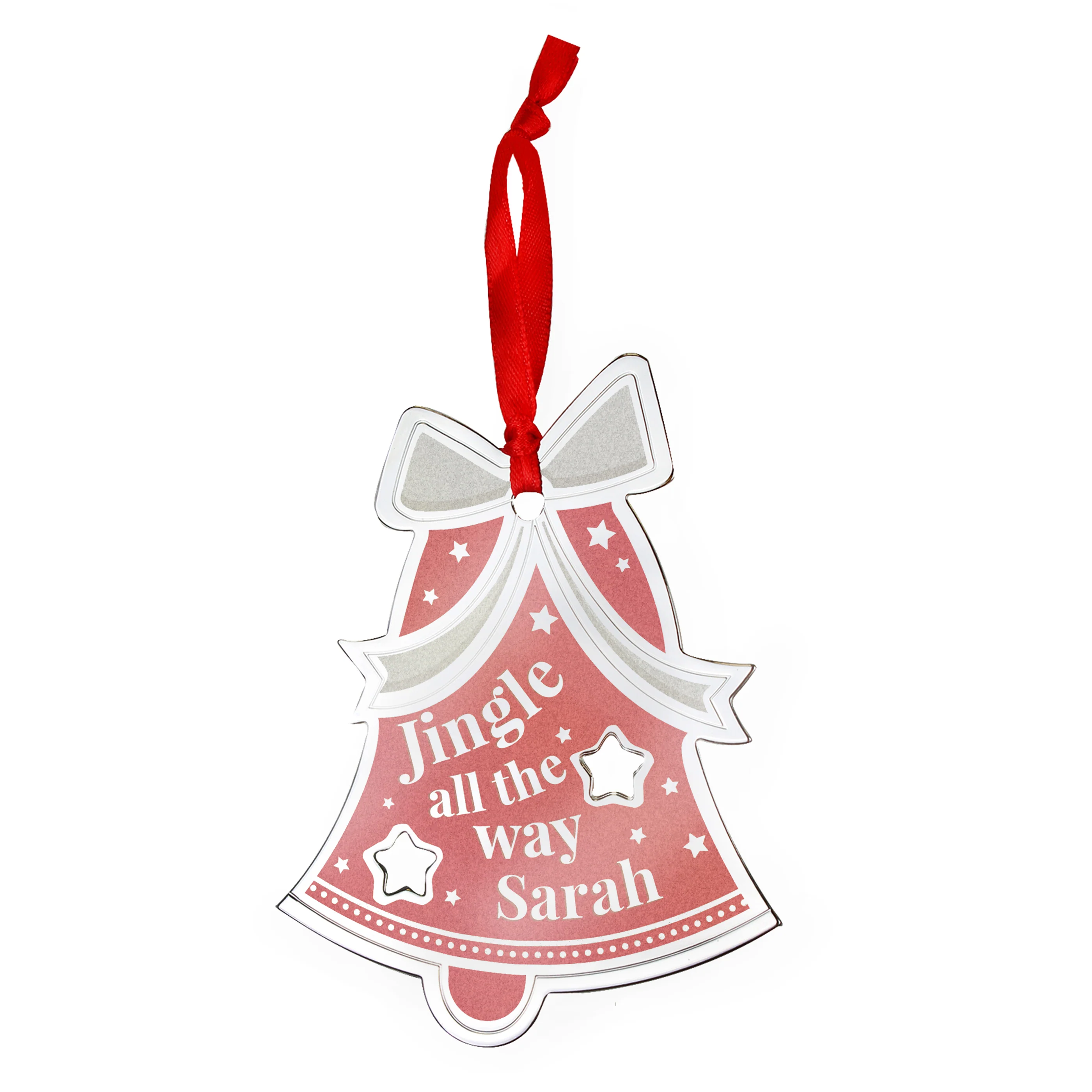 Personalised Jingle All The Way Bell Decoration - Image 2