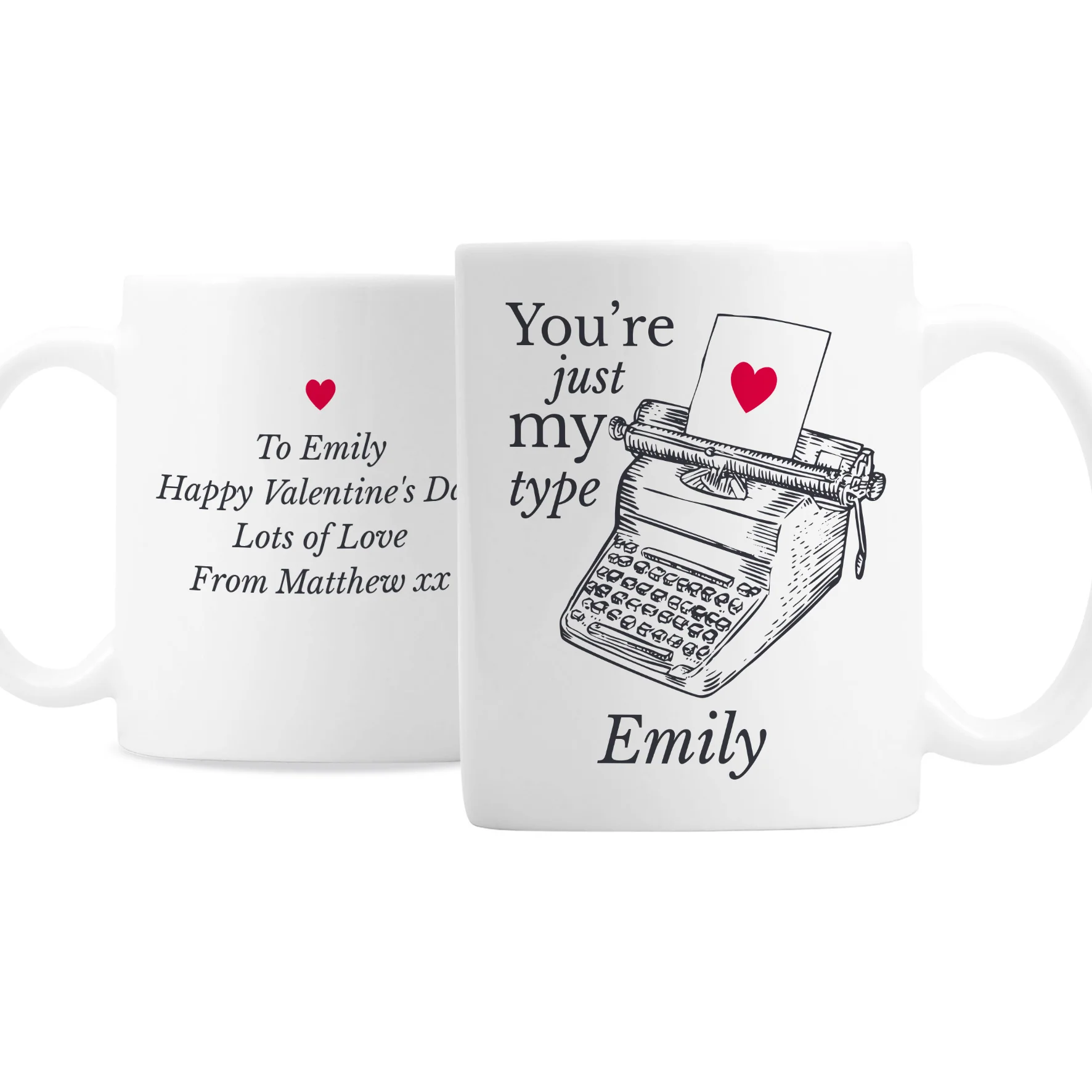 Personalised Just My Type Valentines Mug - Image 5