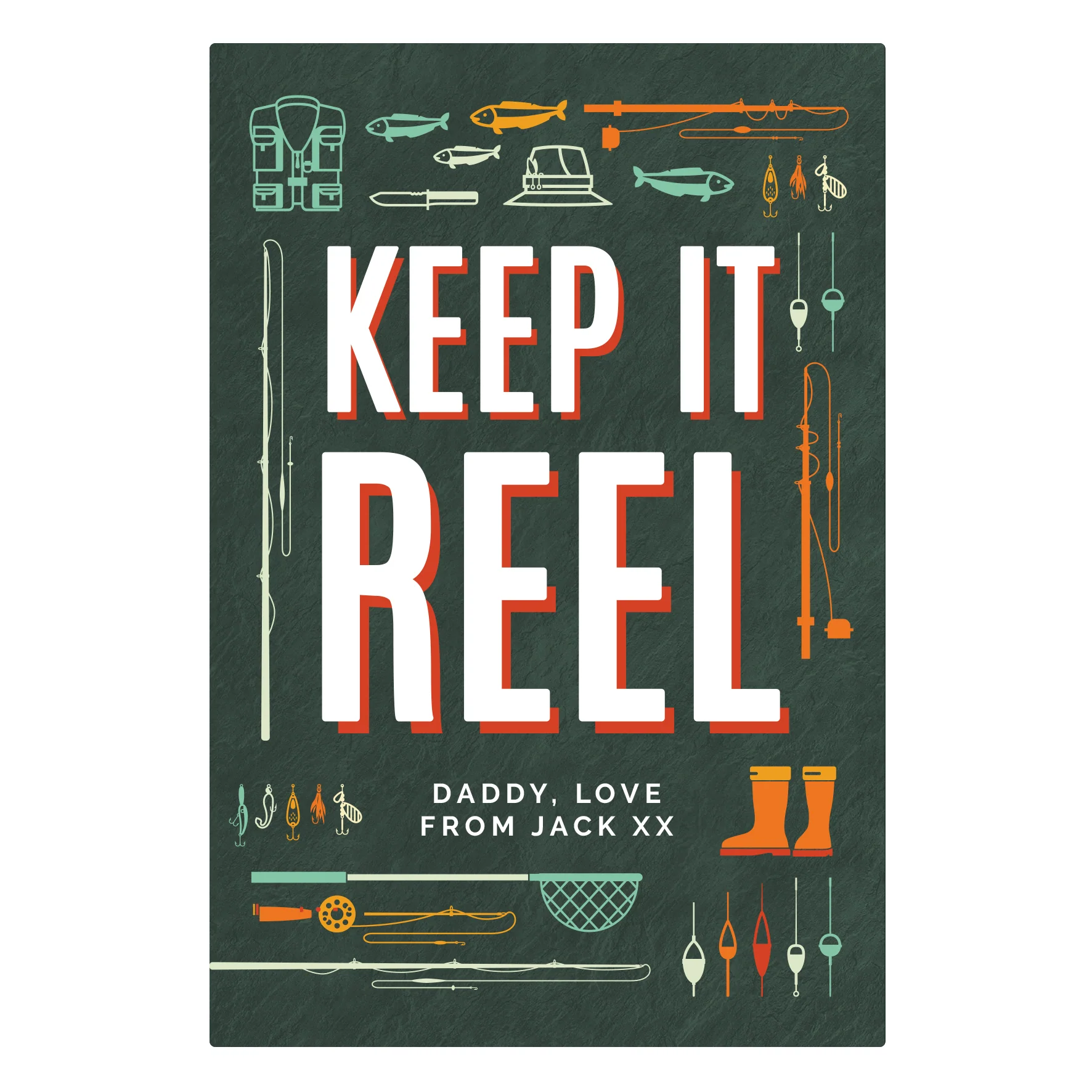 Personalised Keep It Reel Metal Sign - Image 2