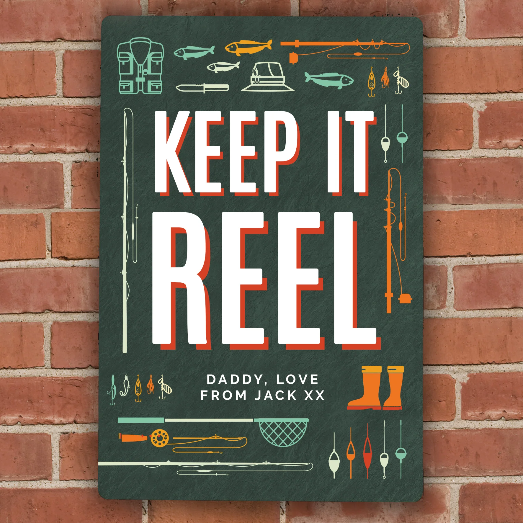 Personalised Keep It Reel Metal Sign - Image 3