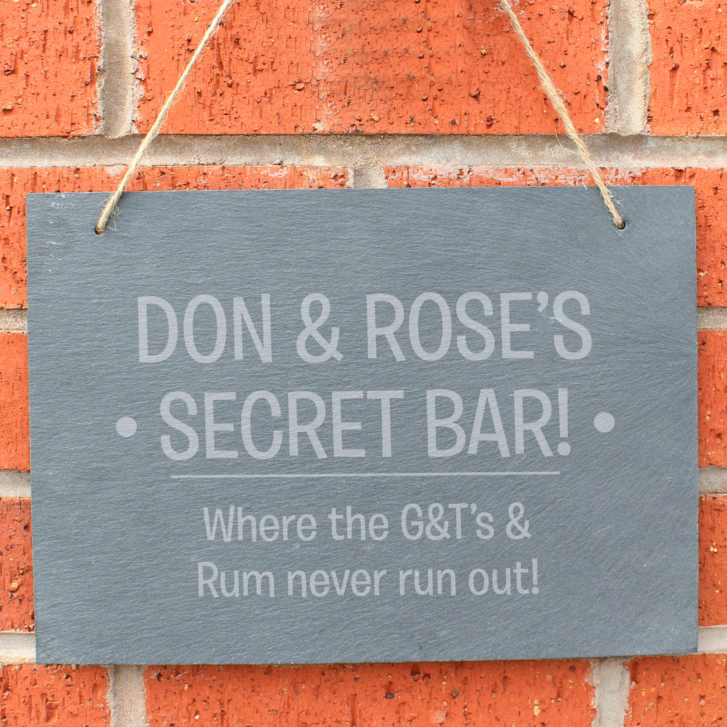 Personalised Large Hanging Slate Sign - Image 3