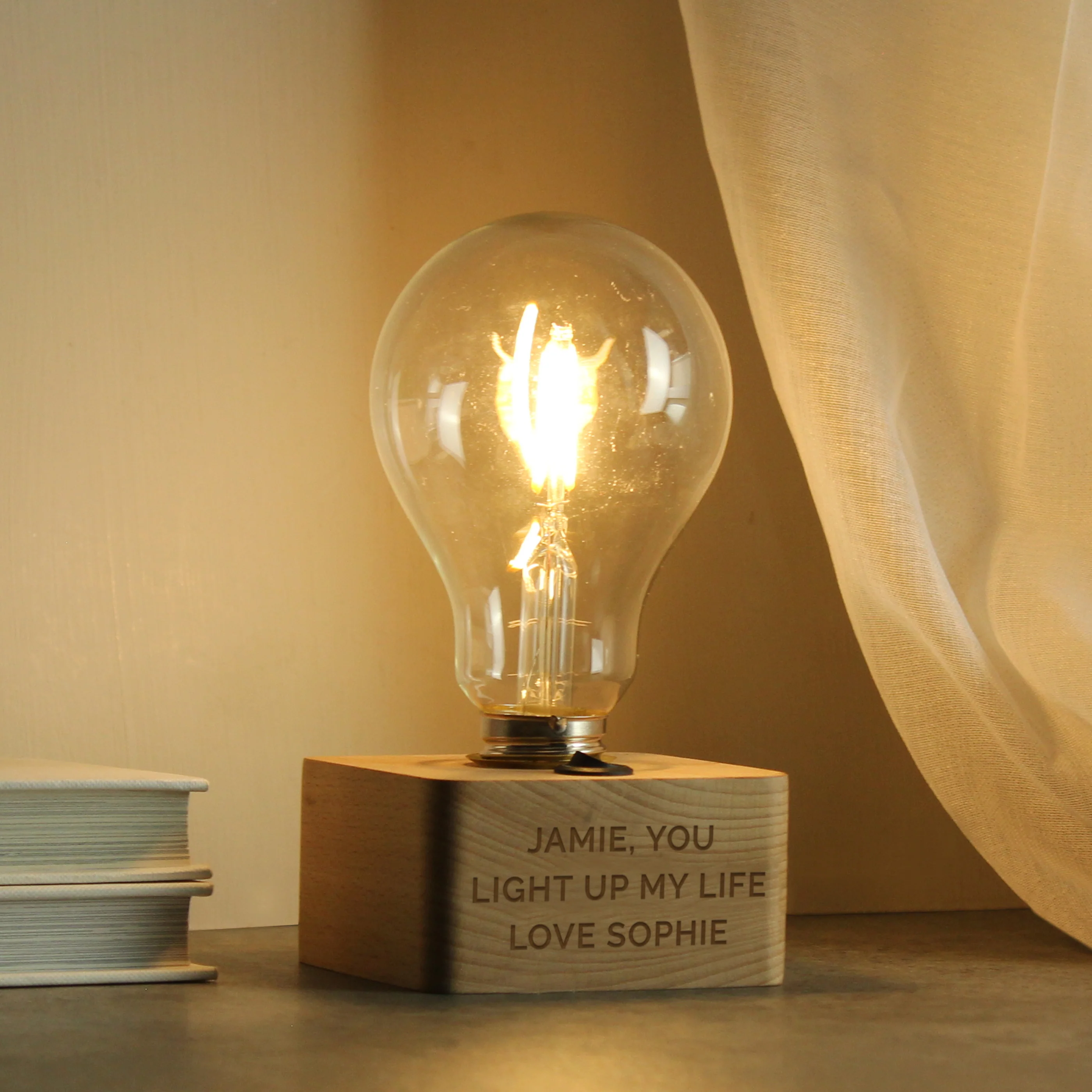 Personalised LED Bulb Small Lamp - Image 2