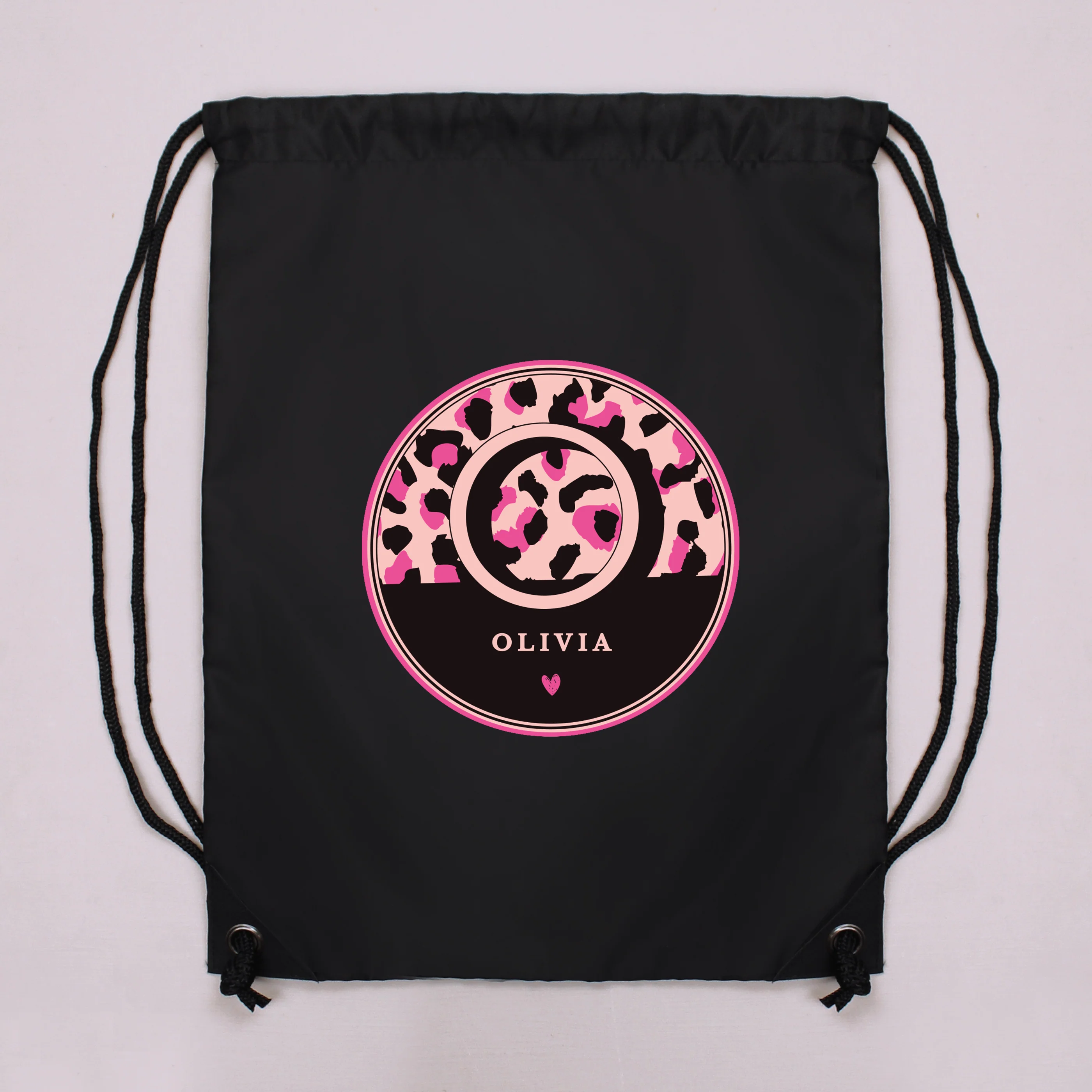 Personalised Leopard Print Black Kit Bag - Image 2
