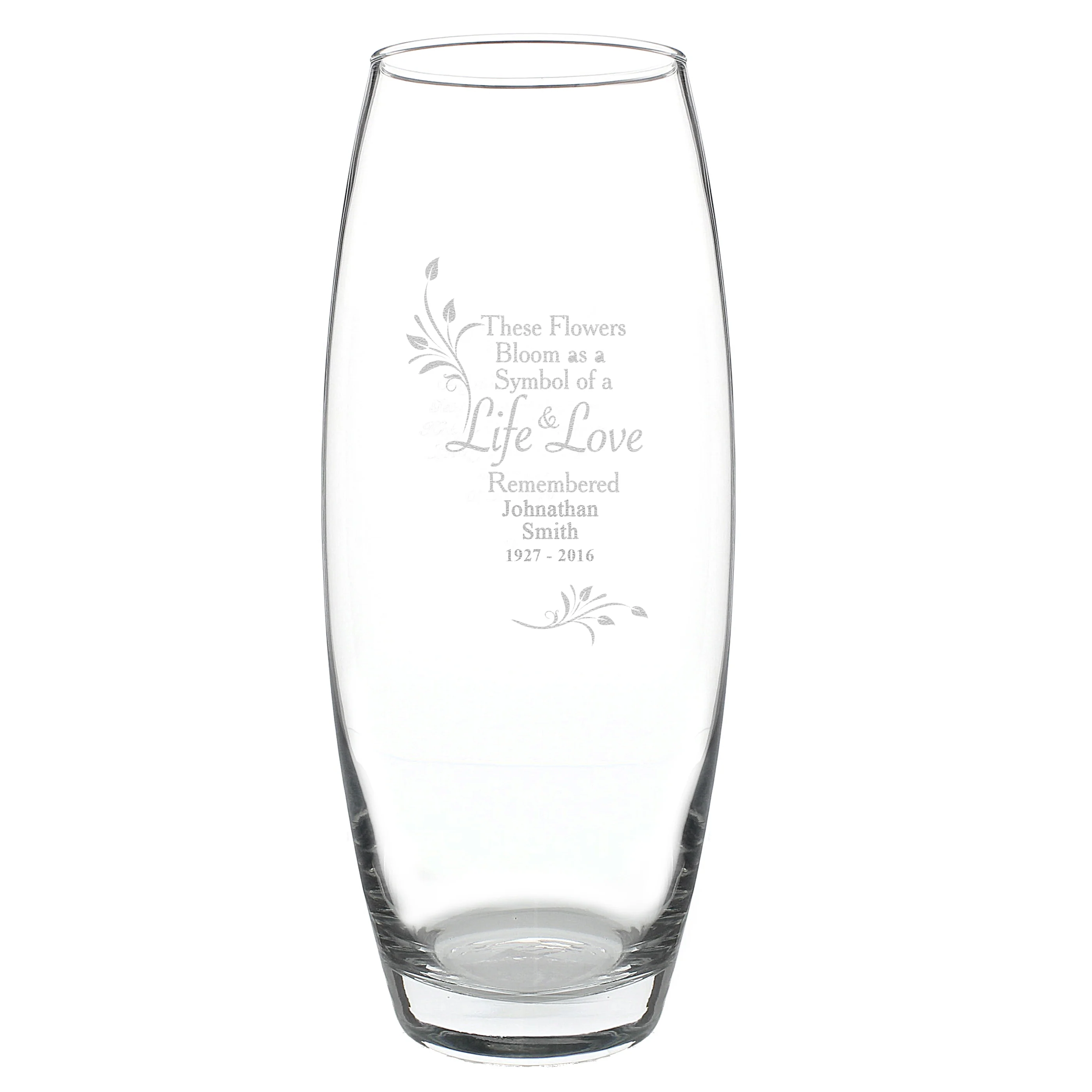 Personalised Life & Love Memorial Vase - Image 2