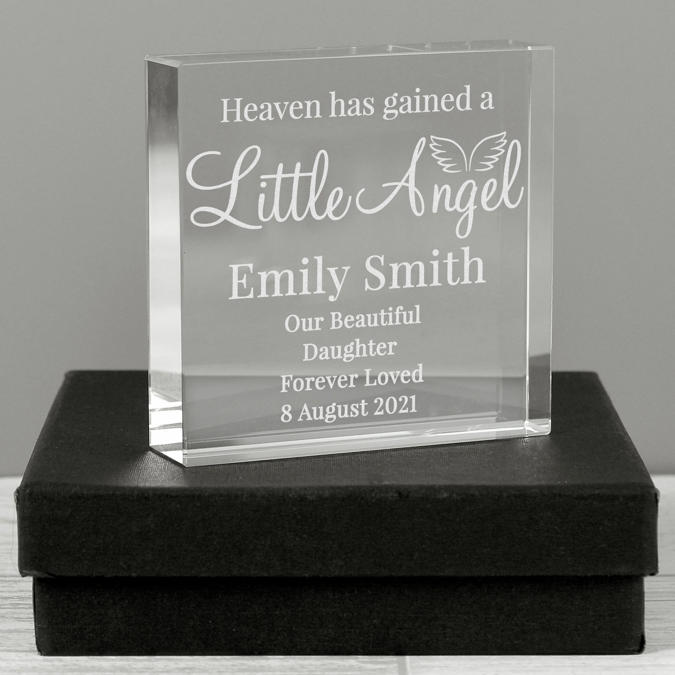 Personalised Little Angel Crystal Token - Image 3