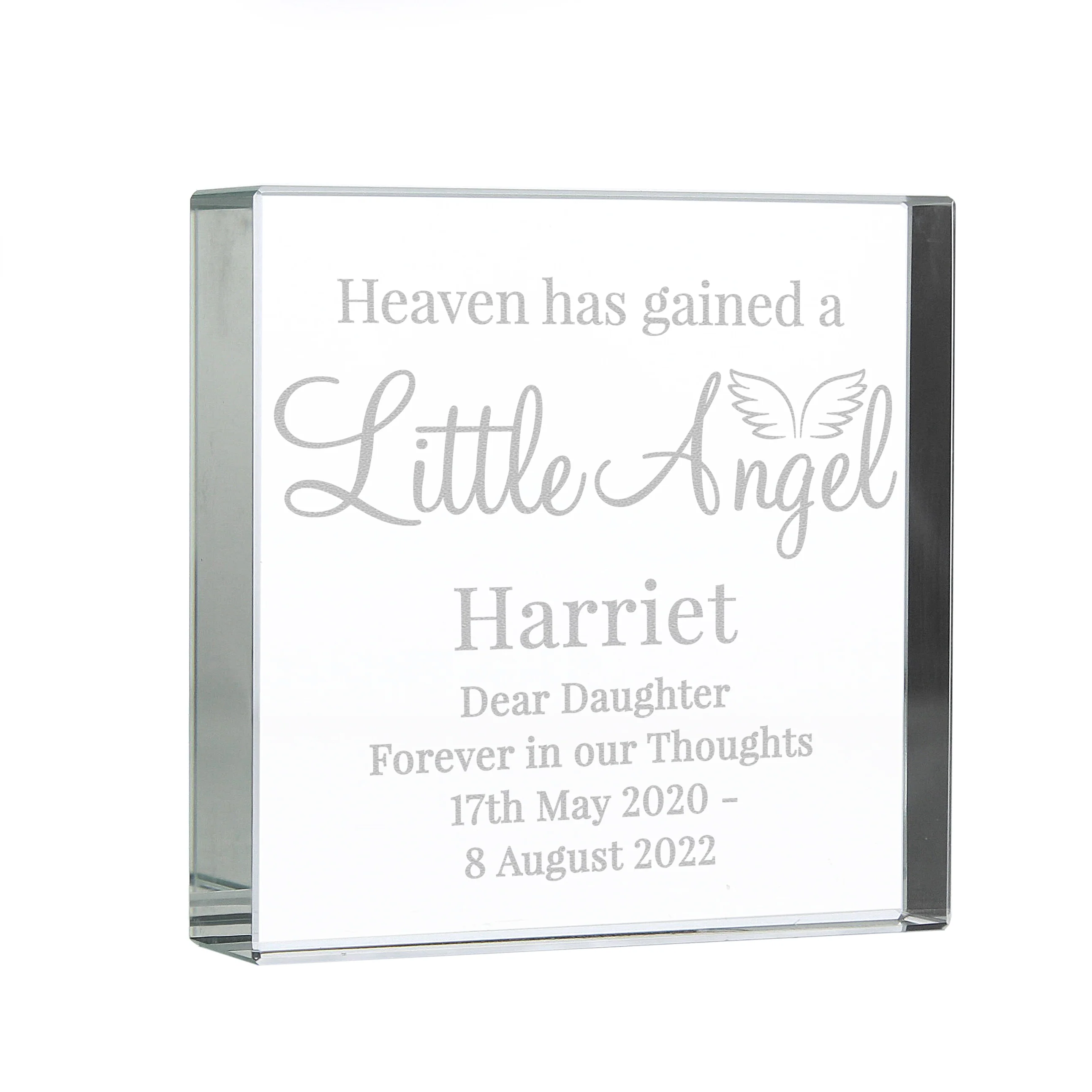 Personalised Little Angel Crystal Token - Image 5