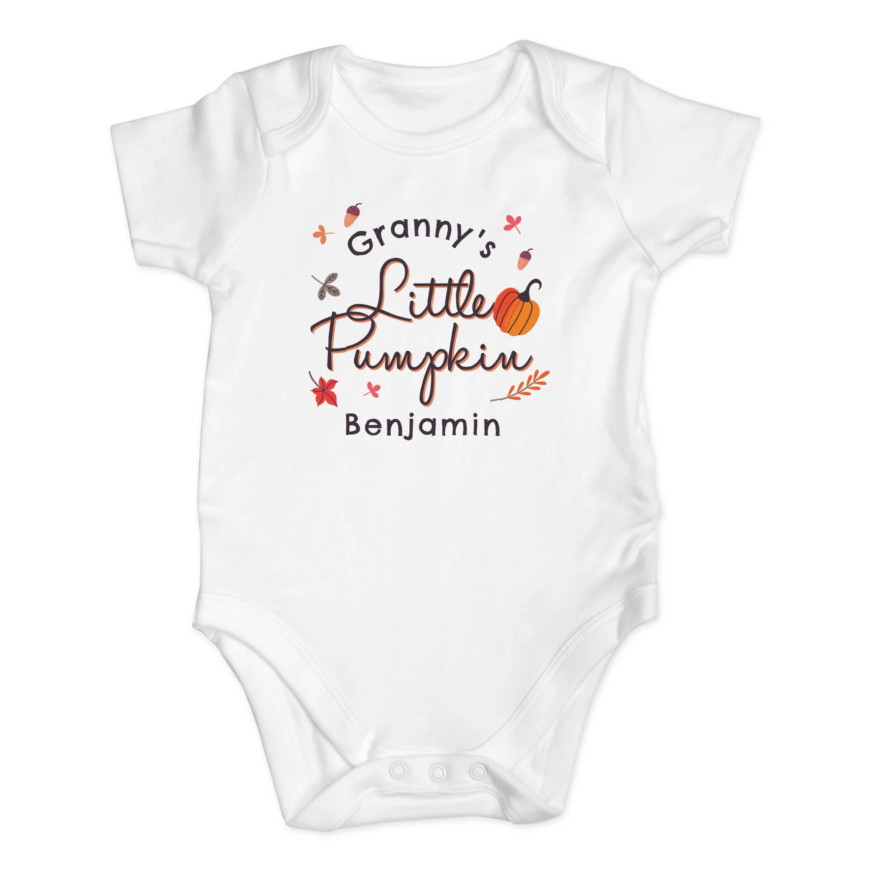 Personalised Little Pumpkin Baby Vest - Image 3