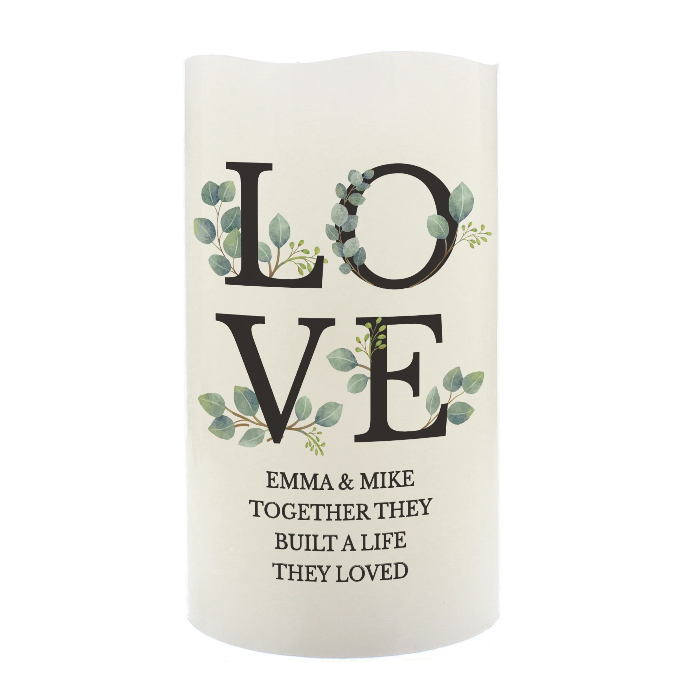Personalised LOVE LED Candle - Image 5