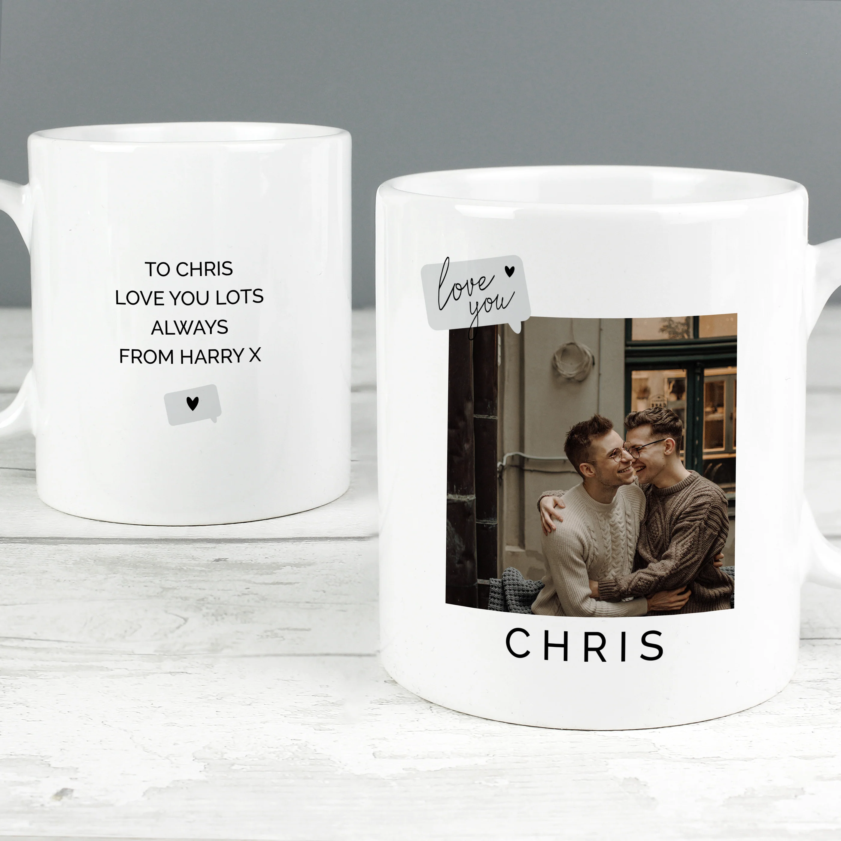 Personalised Love You Snapshot Photo Upload Mug - Image 7