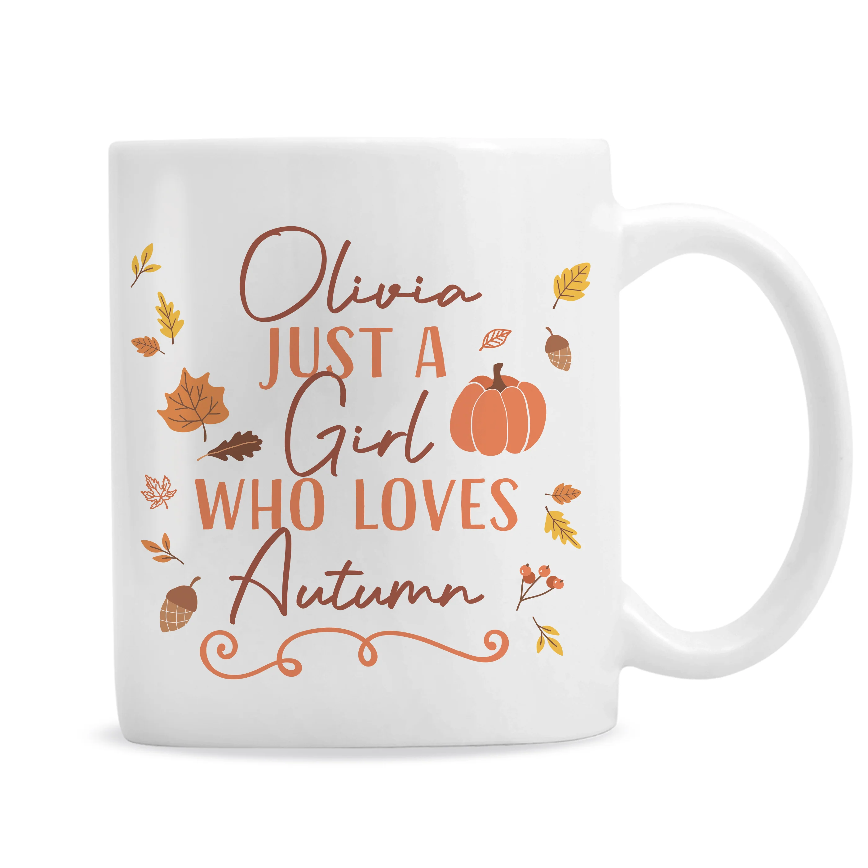 Personalised Loves Autumn Mug - Image 4