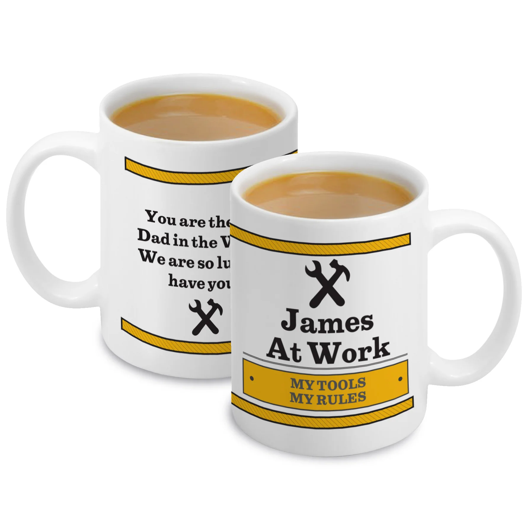 Personalised Man At Work Mug - Image 5