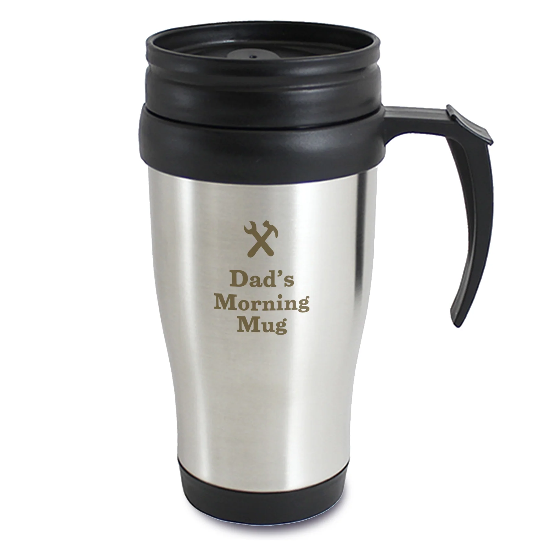 Personalised Man At Work Travel Mug - Image 3