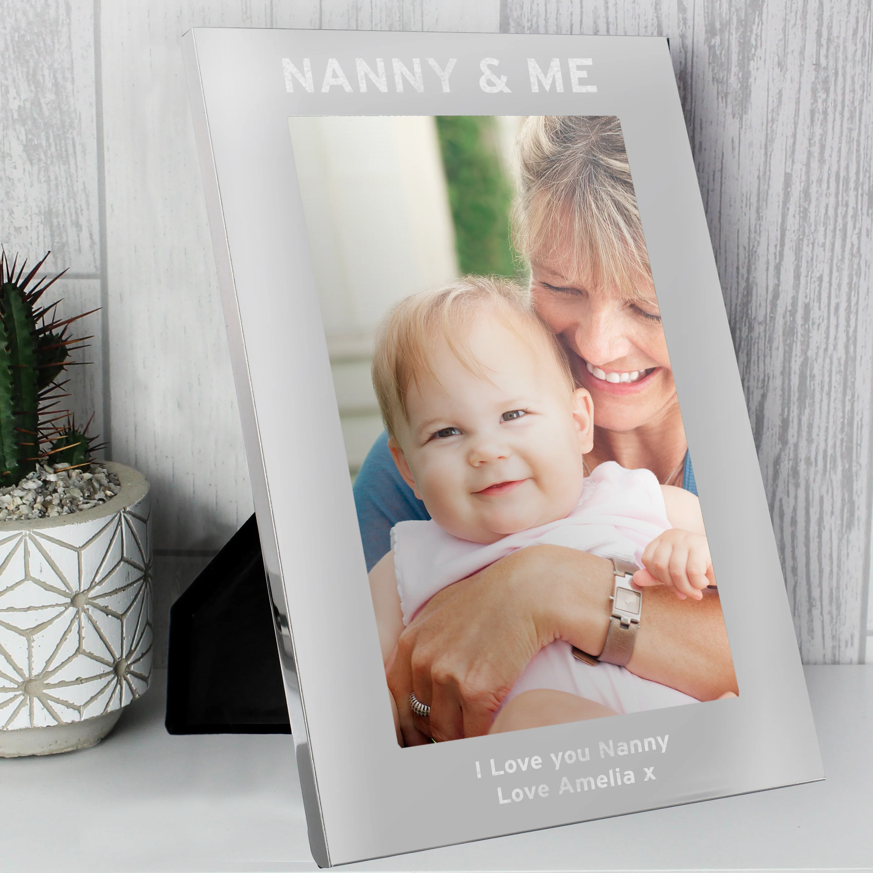 Personalised & Me 5x7 Silver Photo Frame - Image 4