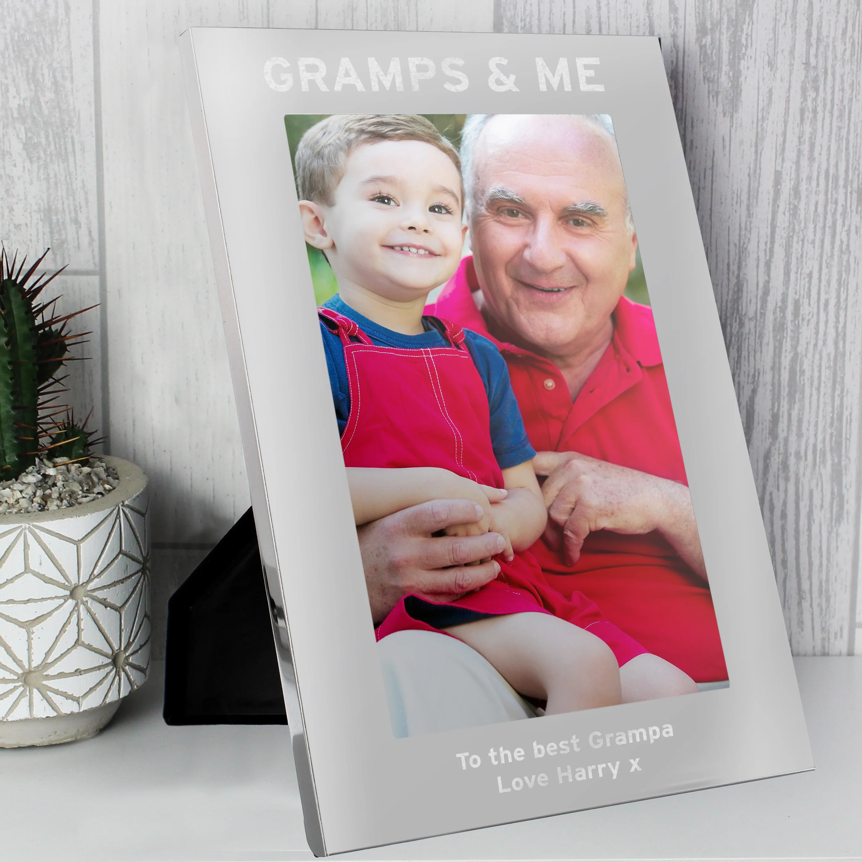 Personalised & Me 5x7 Silver Photo Frame - Image 5