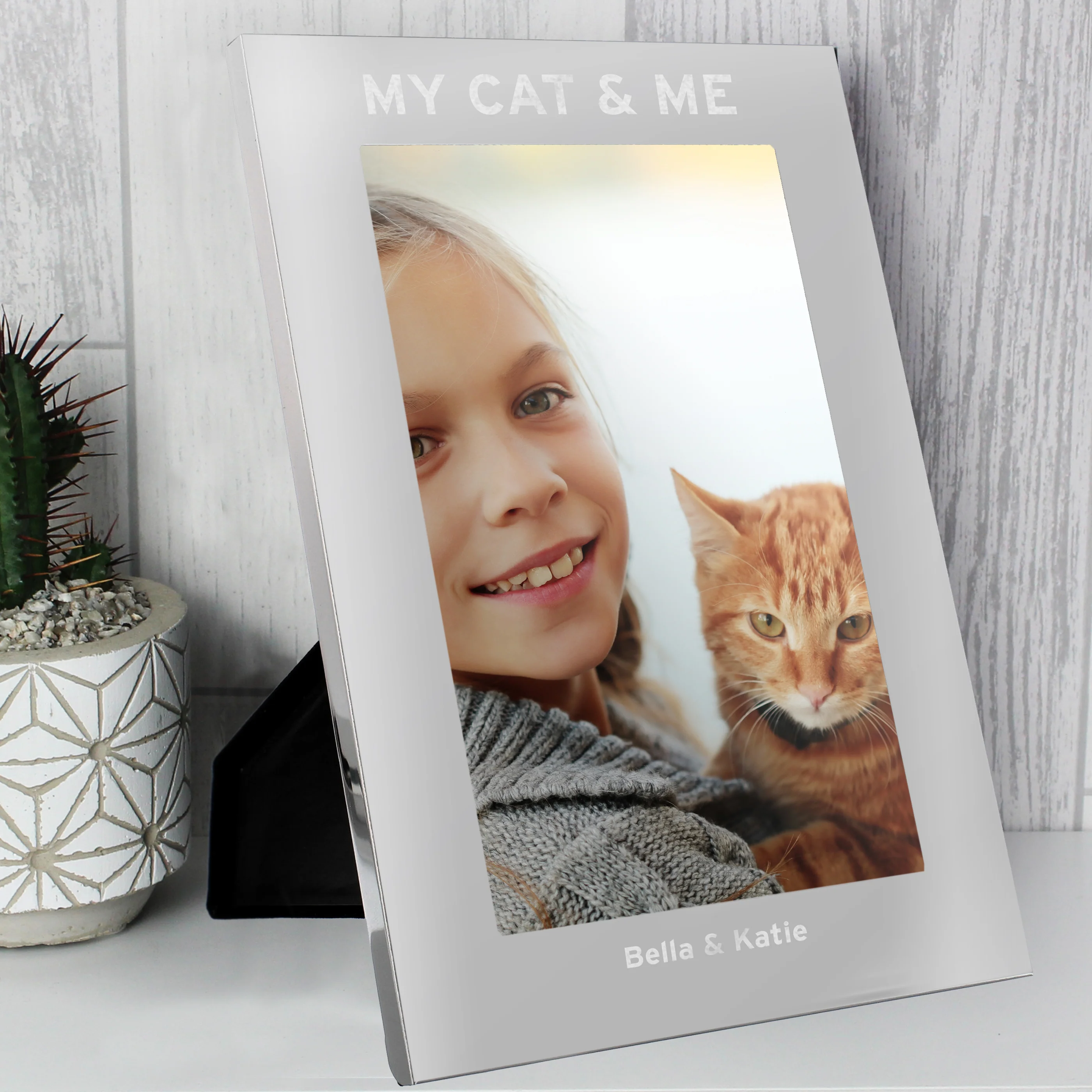Personalised & Me 5x7 Silver Photo Frame - Image 8