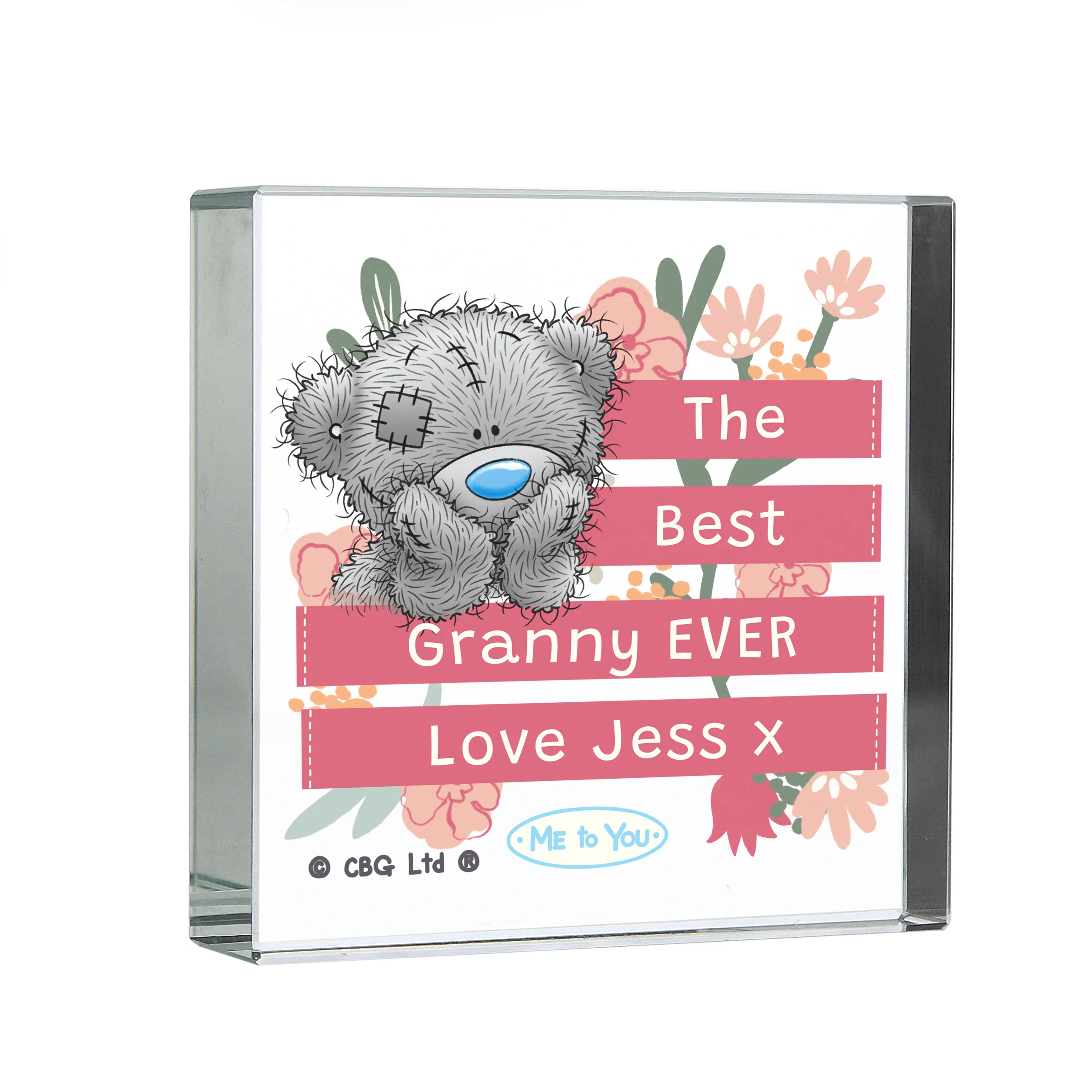 Personalised Me To You Floral Crystal Token - Image 5