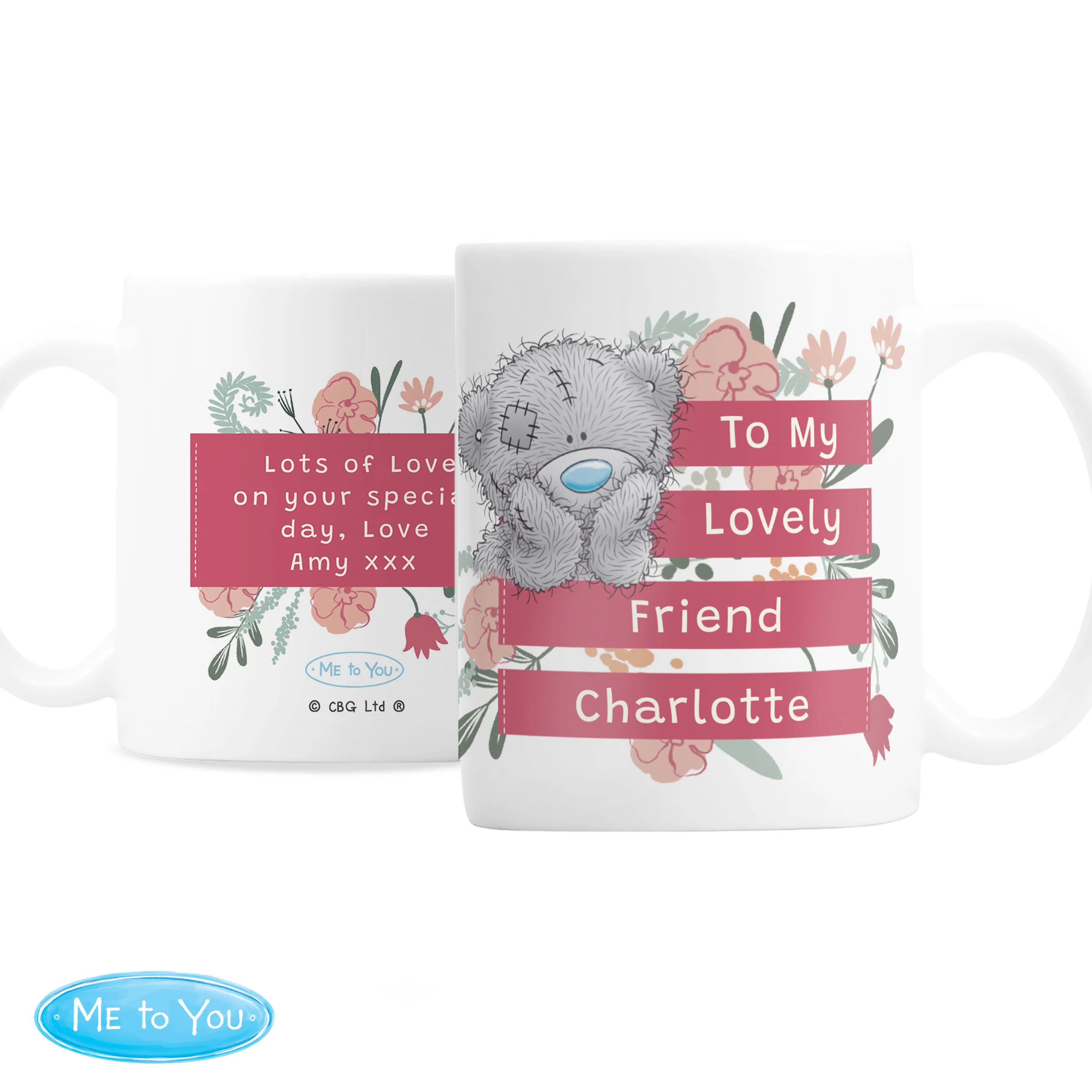 Personalised Me To You Floral Mug - Image 5