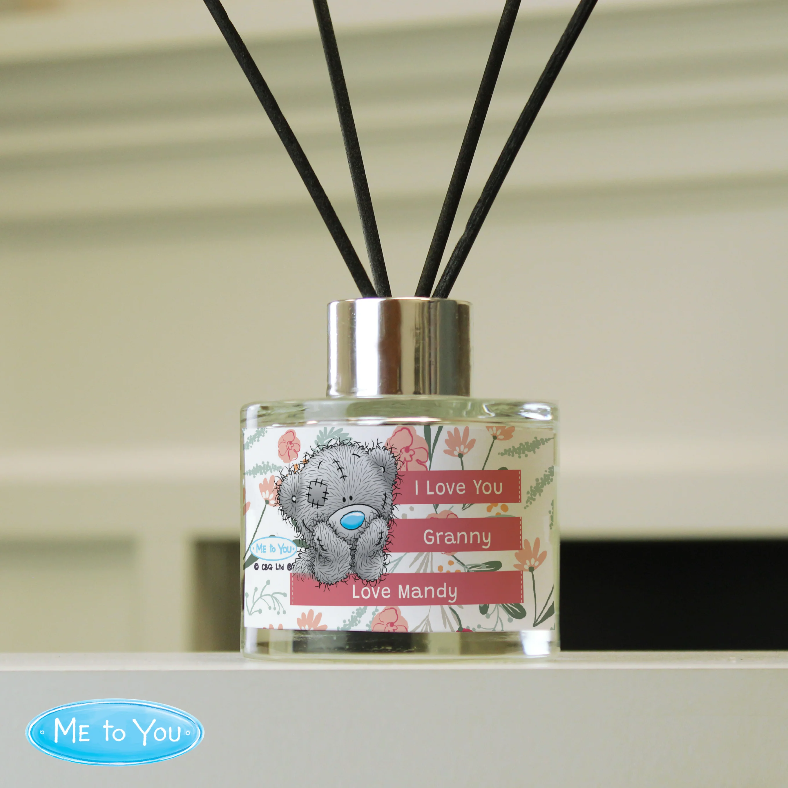 Personalised Me To You Floral Reed Diffuser - Image 3