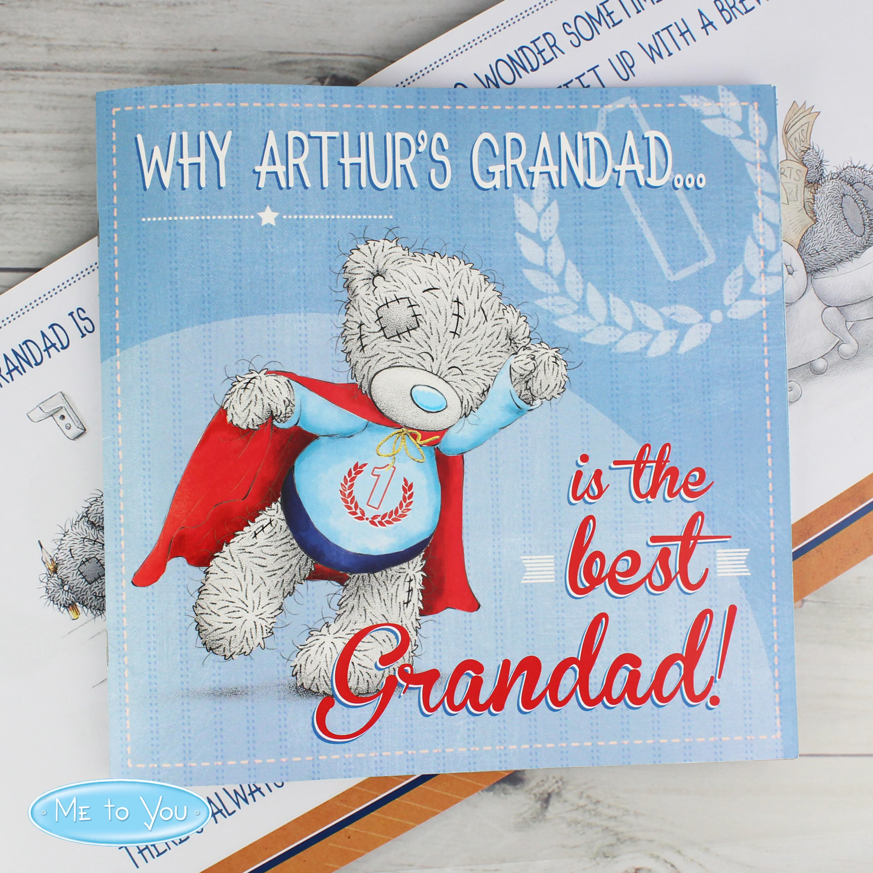 Personalised Me to You For Him Super Hero Poem Book - Image 5