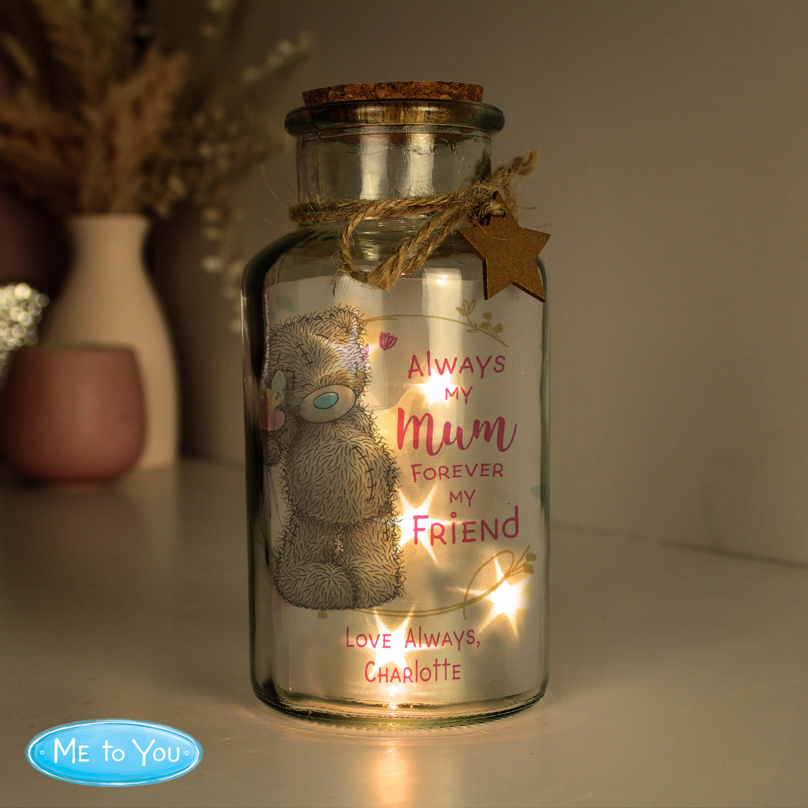 Personalised Me To You Forever My Friend LED Glass Jar - Image 3
