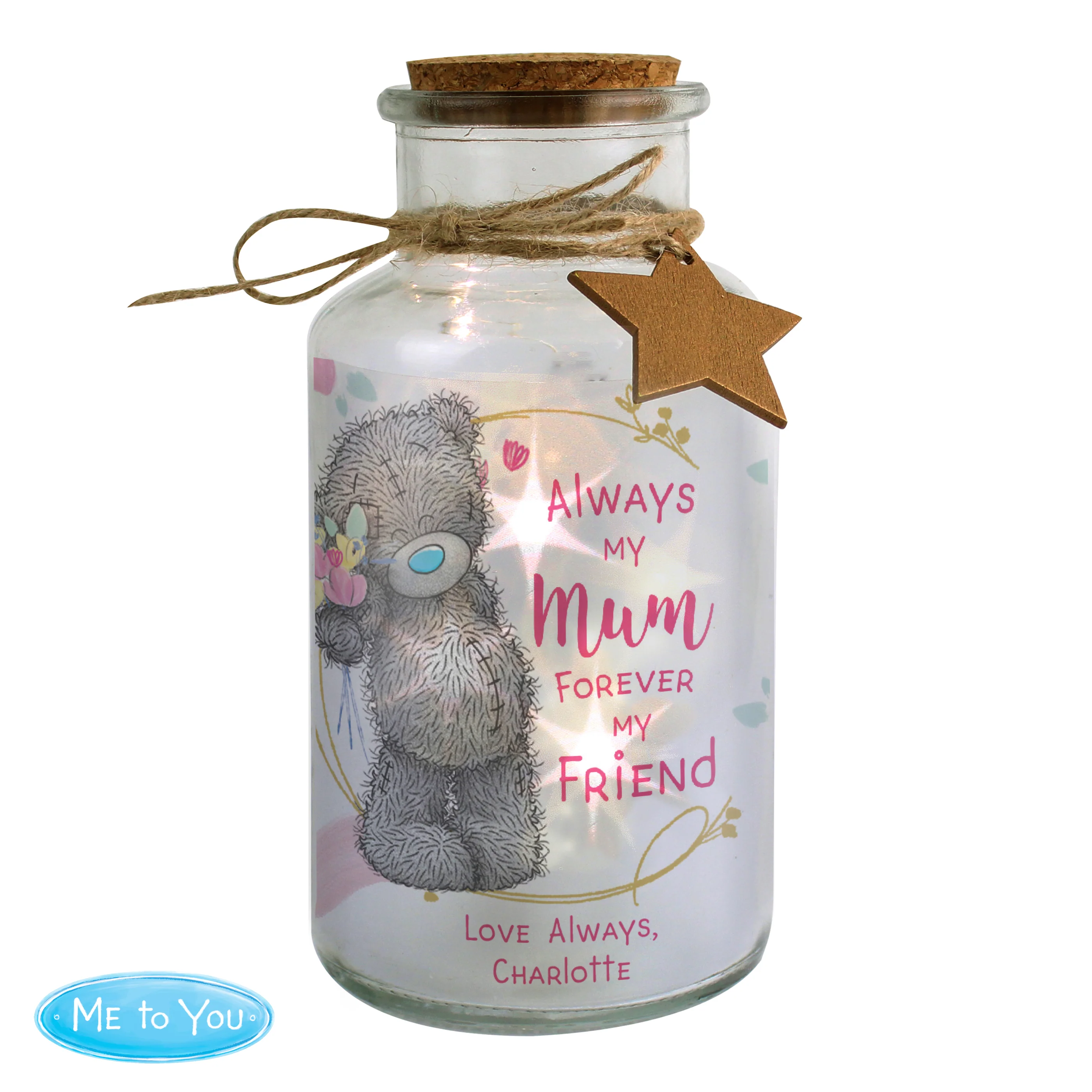 Personalised Me To You Forever My Friend LED Glass Jar - Image 4