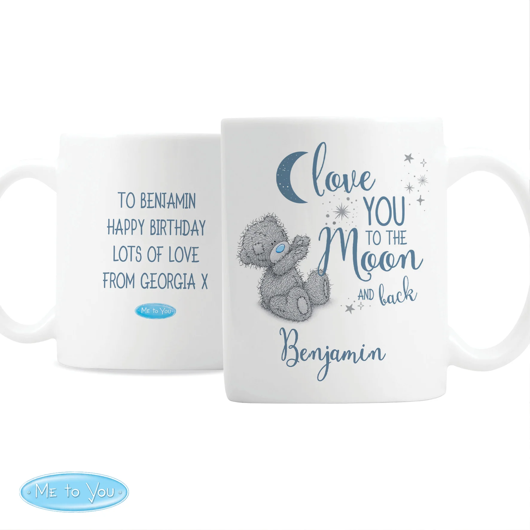 Personalised Me to You 'Love You to the Moon and Back' Mug - Image 2