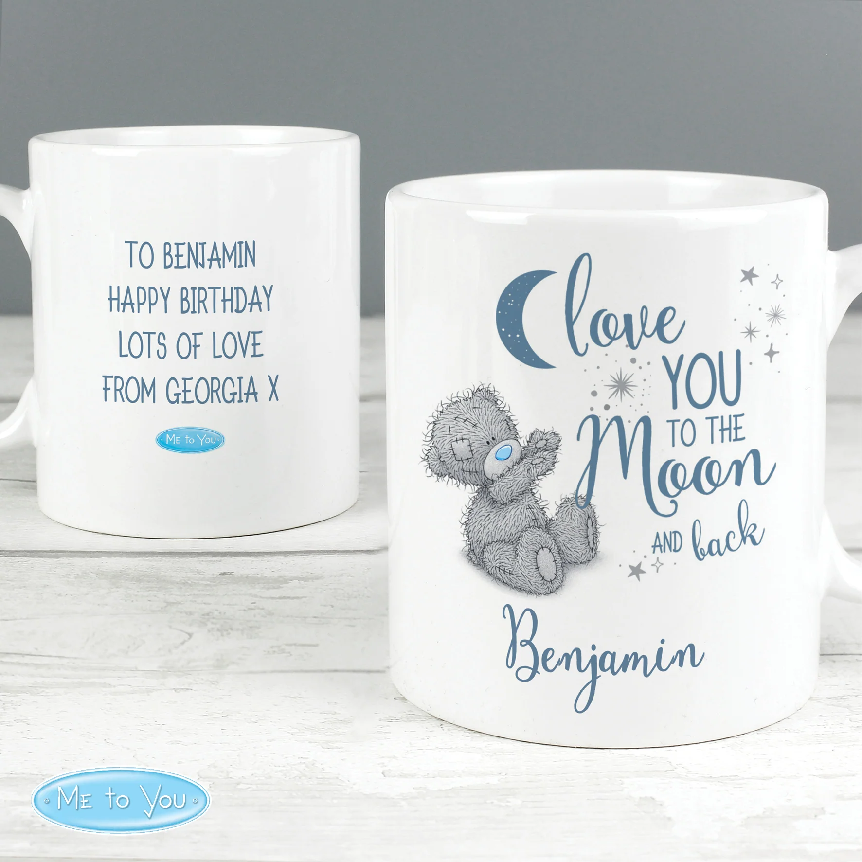 Personalised Me to You 'Love You to the Moon and Back' Mug - Image 3