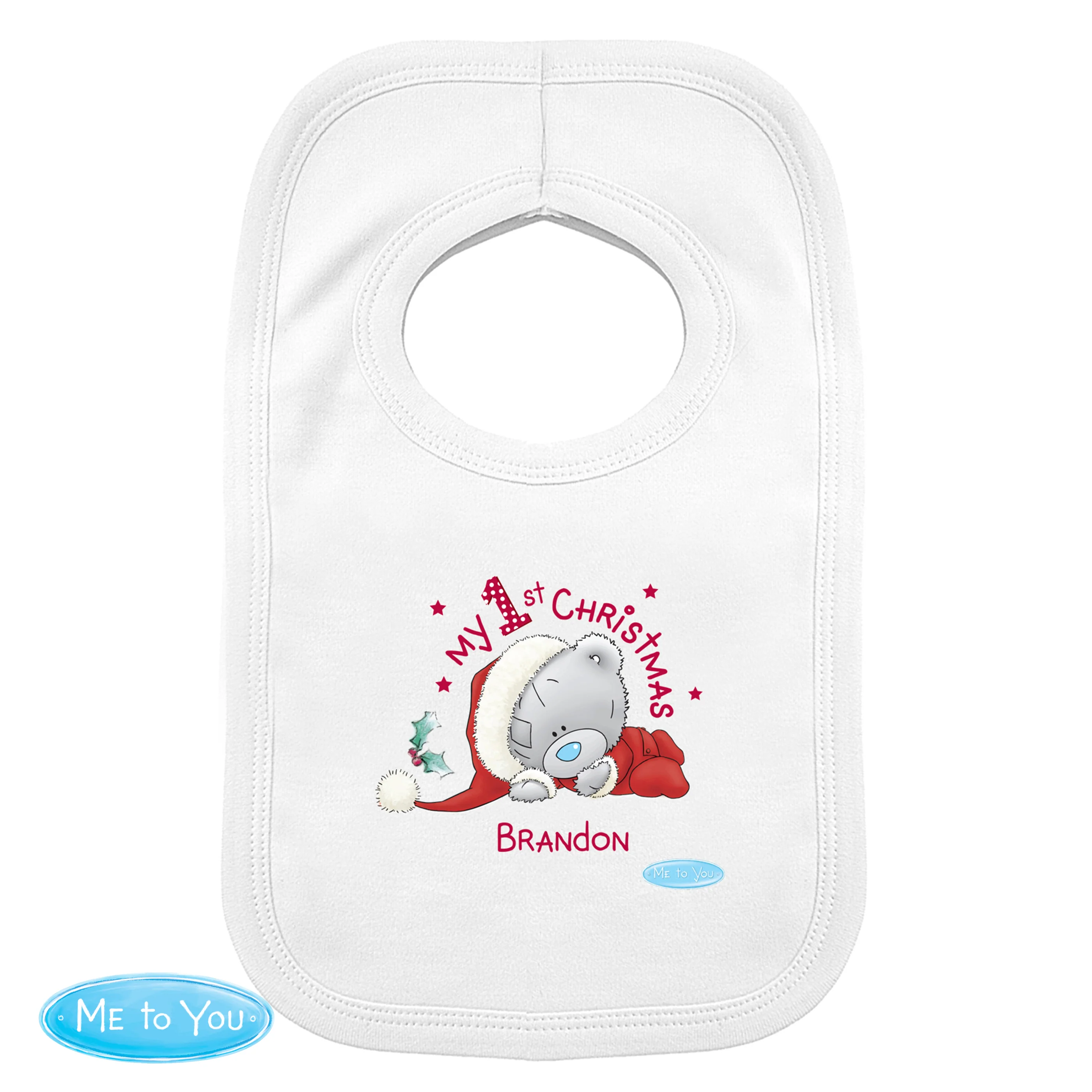 Personalised Me To You My 1st Christmas Bib - Image 2