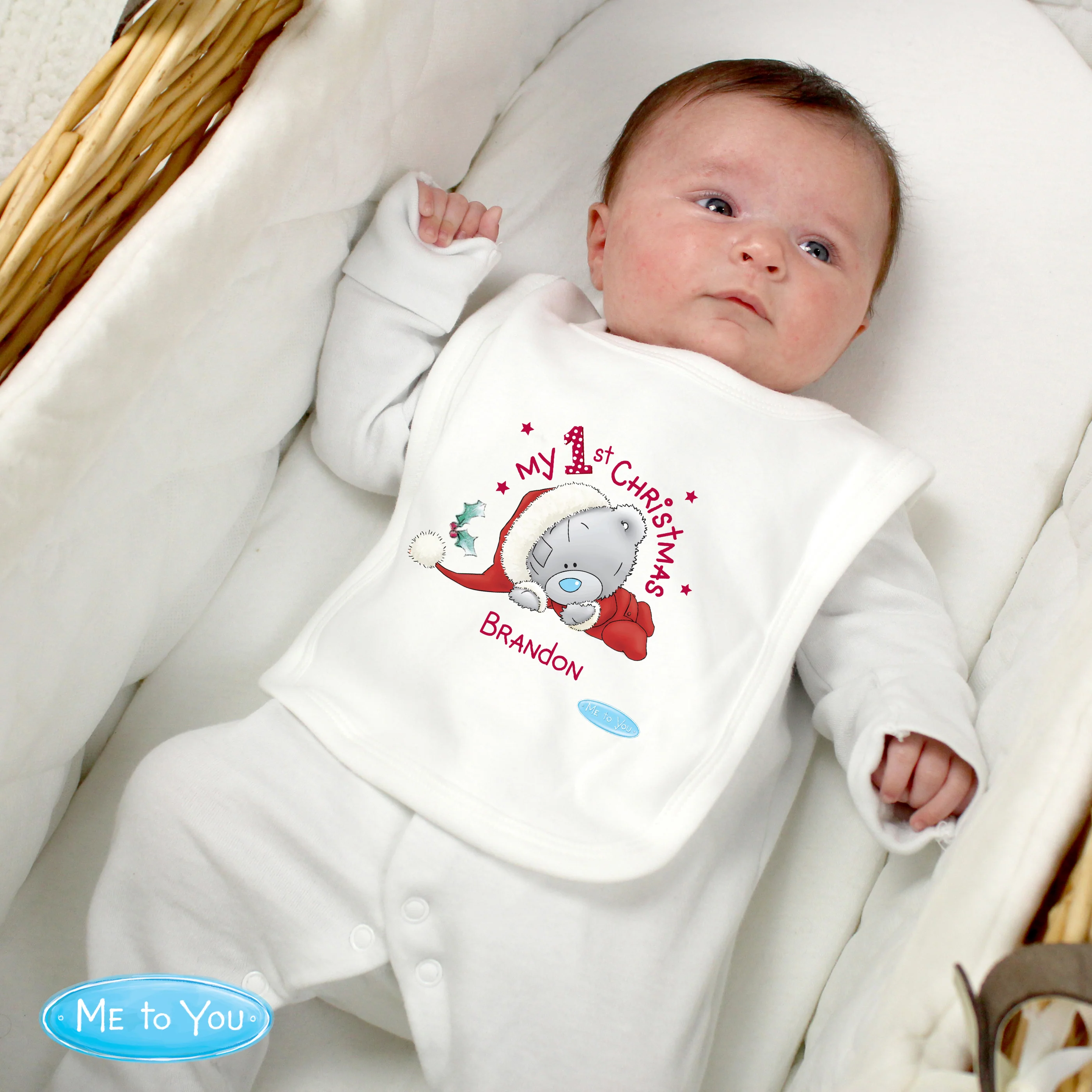Personalised Me To You My 1st Christmas Bib - Image 3