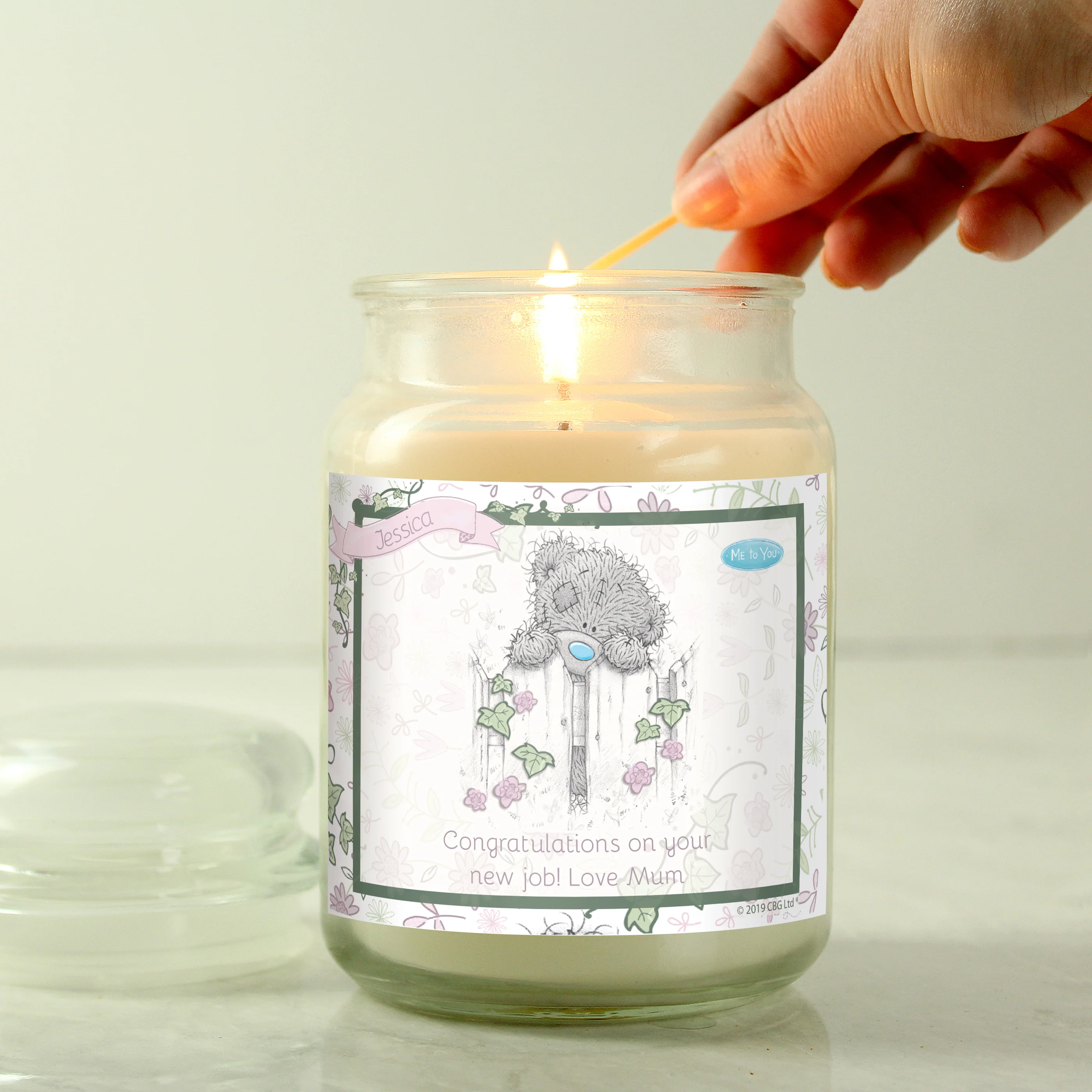 Personalised Me to You Secret Garden Large Candle Jar - Image 2
