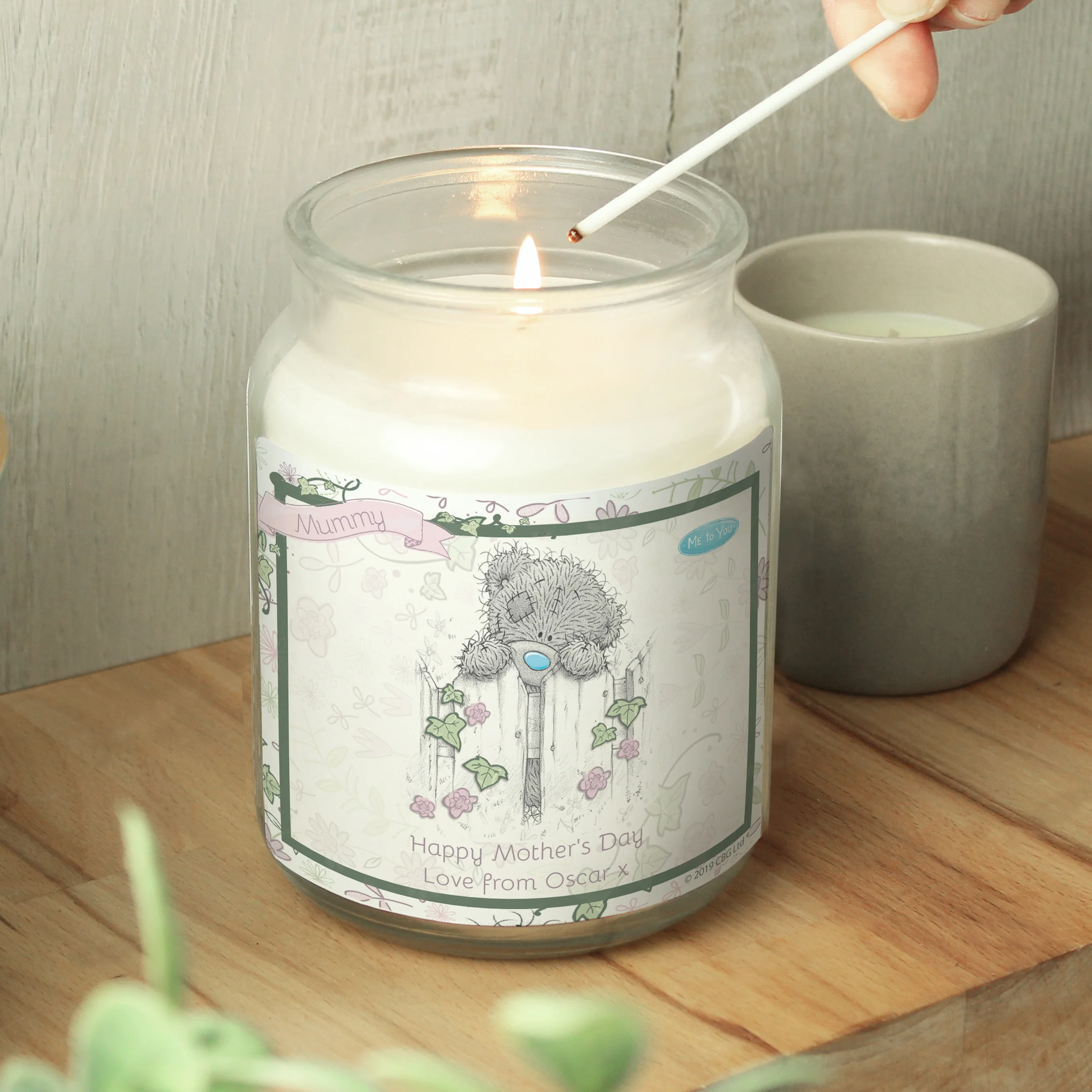 Personalised Me to You Secret Garden Large Candle Jar - Image 3