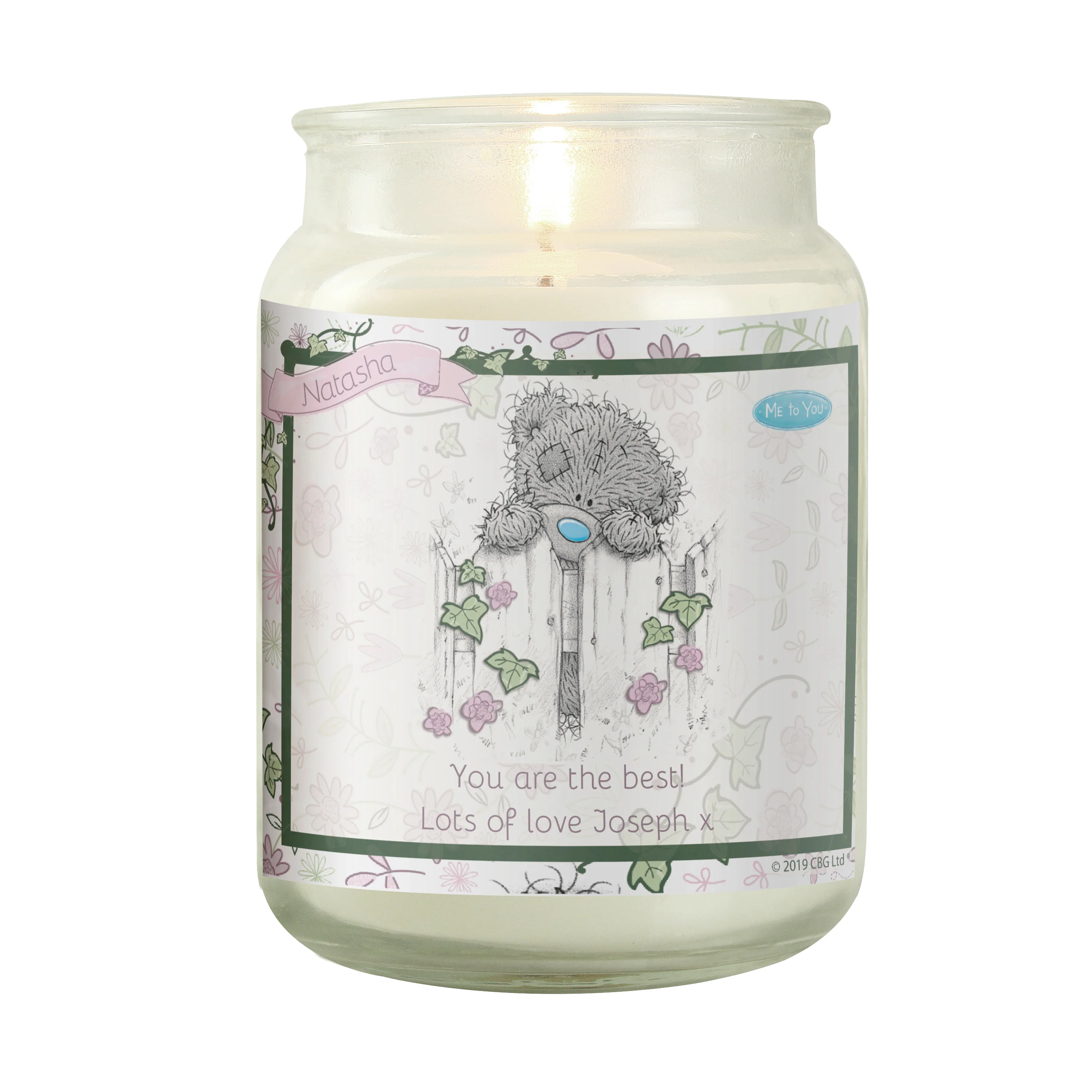 Personalised Me to You Secret Garden Large Candle Jar - Image 5