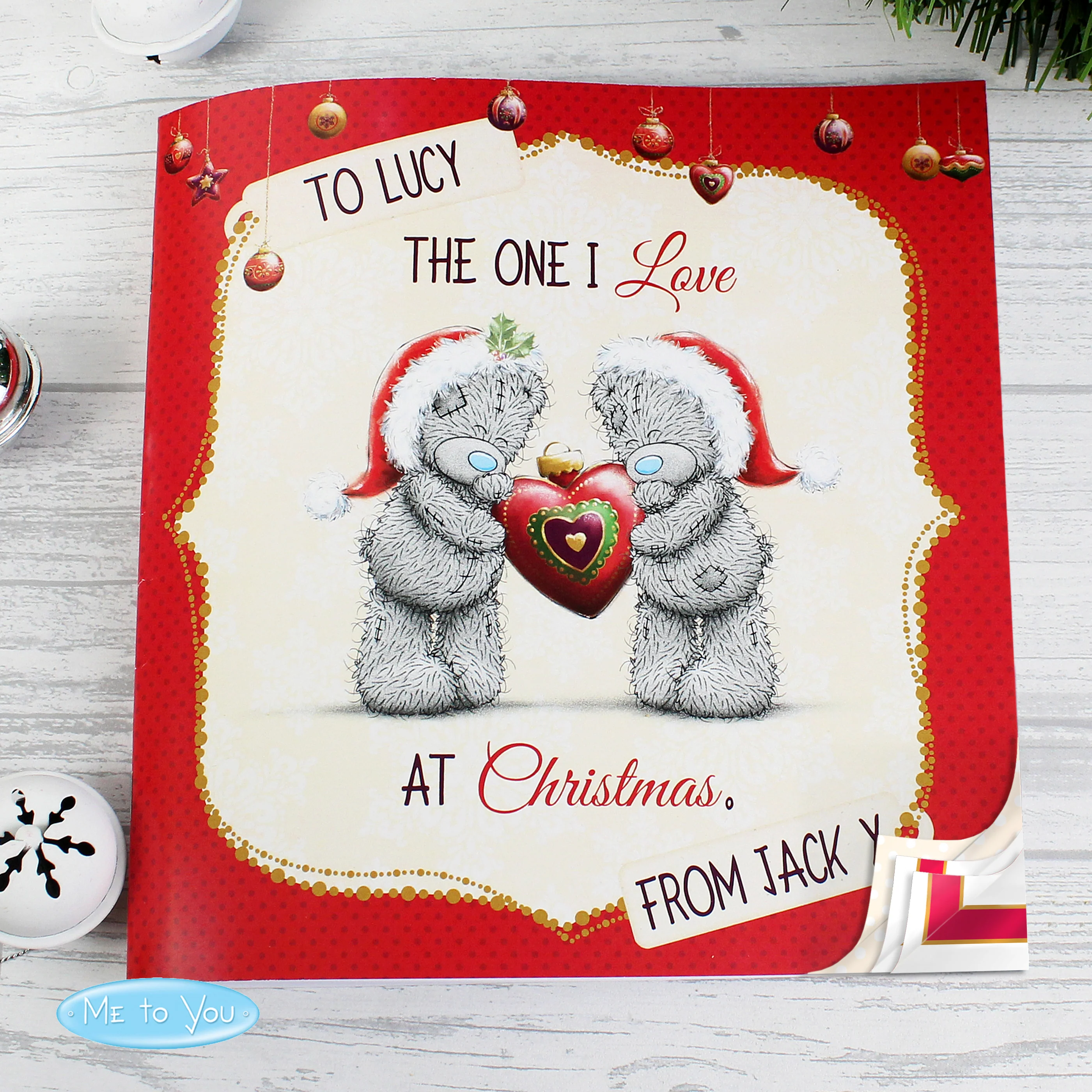 Personalised Me to You The One I Love at Christmas Poem Book - Image 3