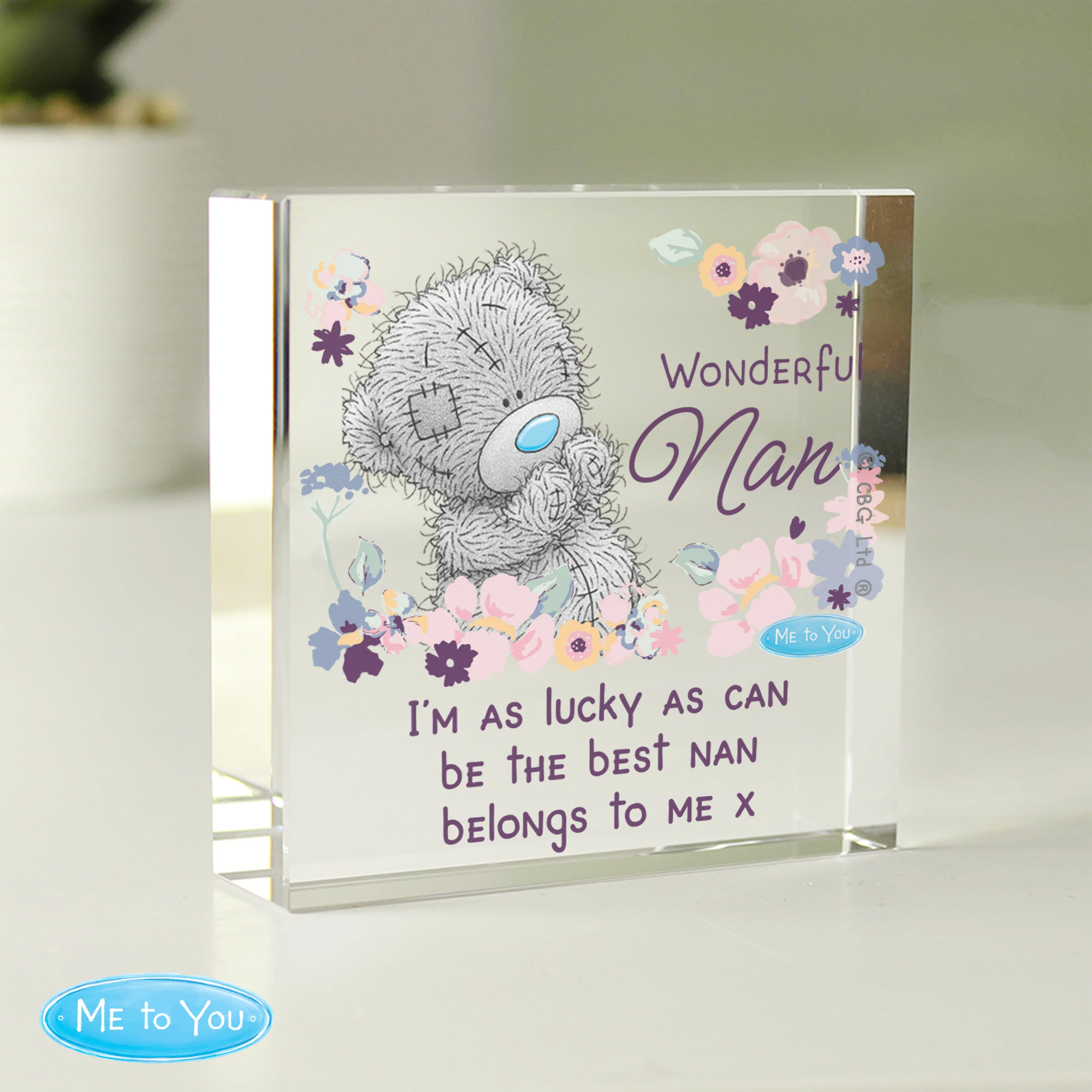 Personalised Me to You Wonderful Nan Crystal Token - Image 2