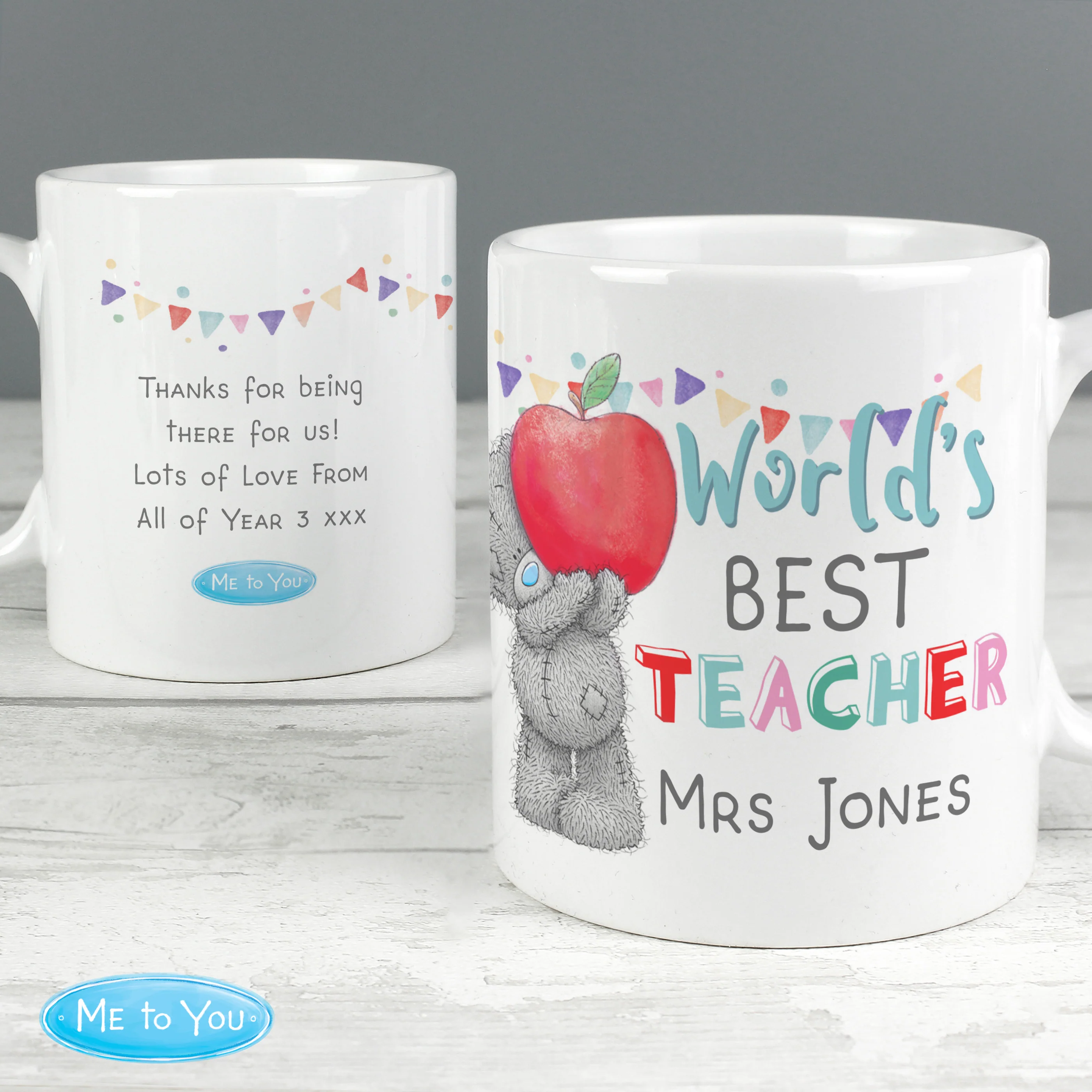 Personalised Me to You World's Best Teacher Mug - Image 4